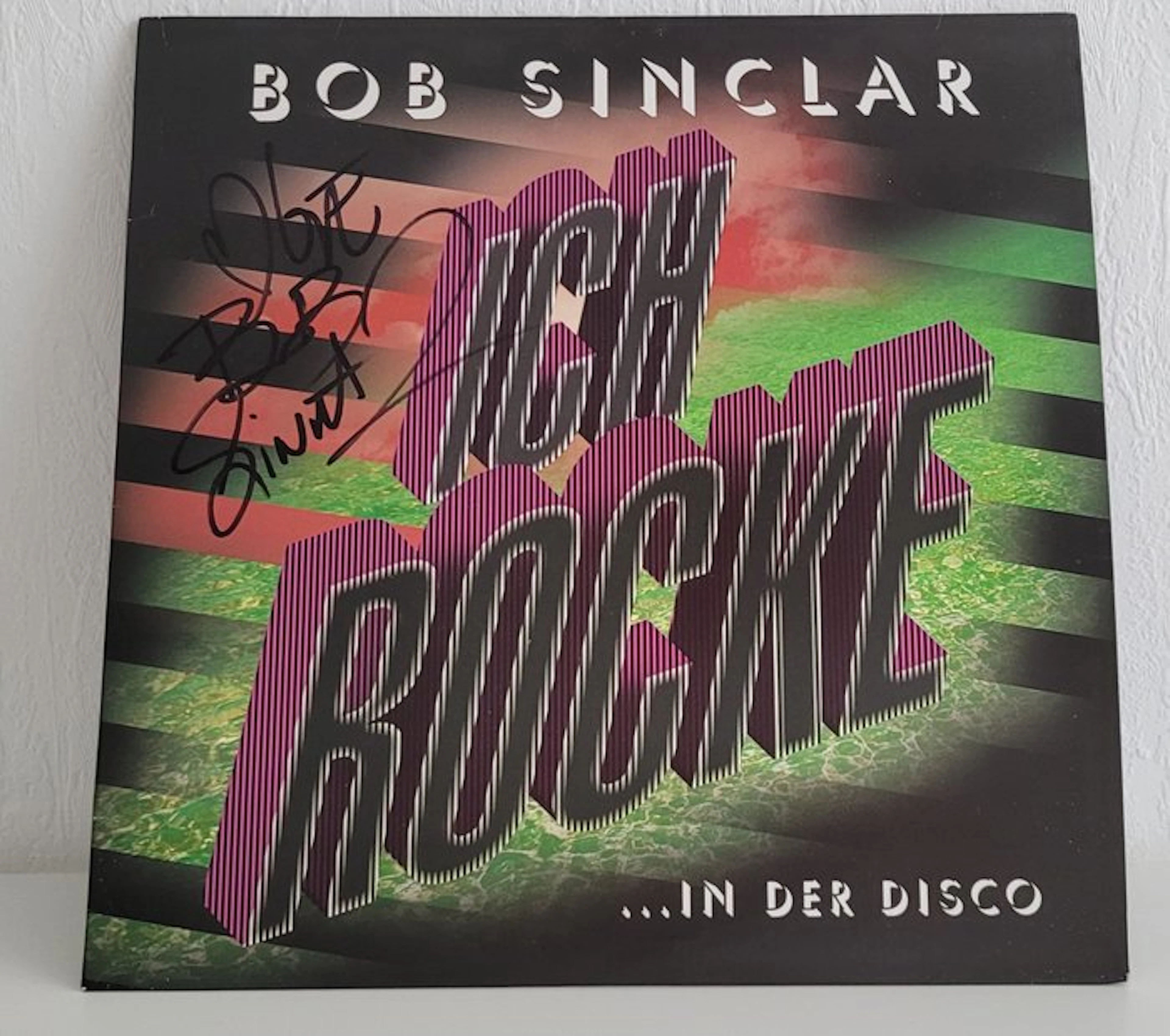 French DJ - Bob Sinclar - Autograph, Vinyl Record Ich Rocke With Beckett COA