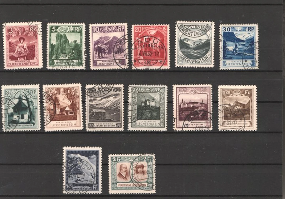 Liechtenstein 1930 - Liechtenstein 1930 used - Michel 94/107 Euro 920
