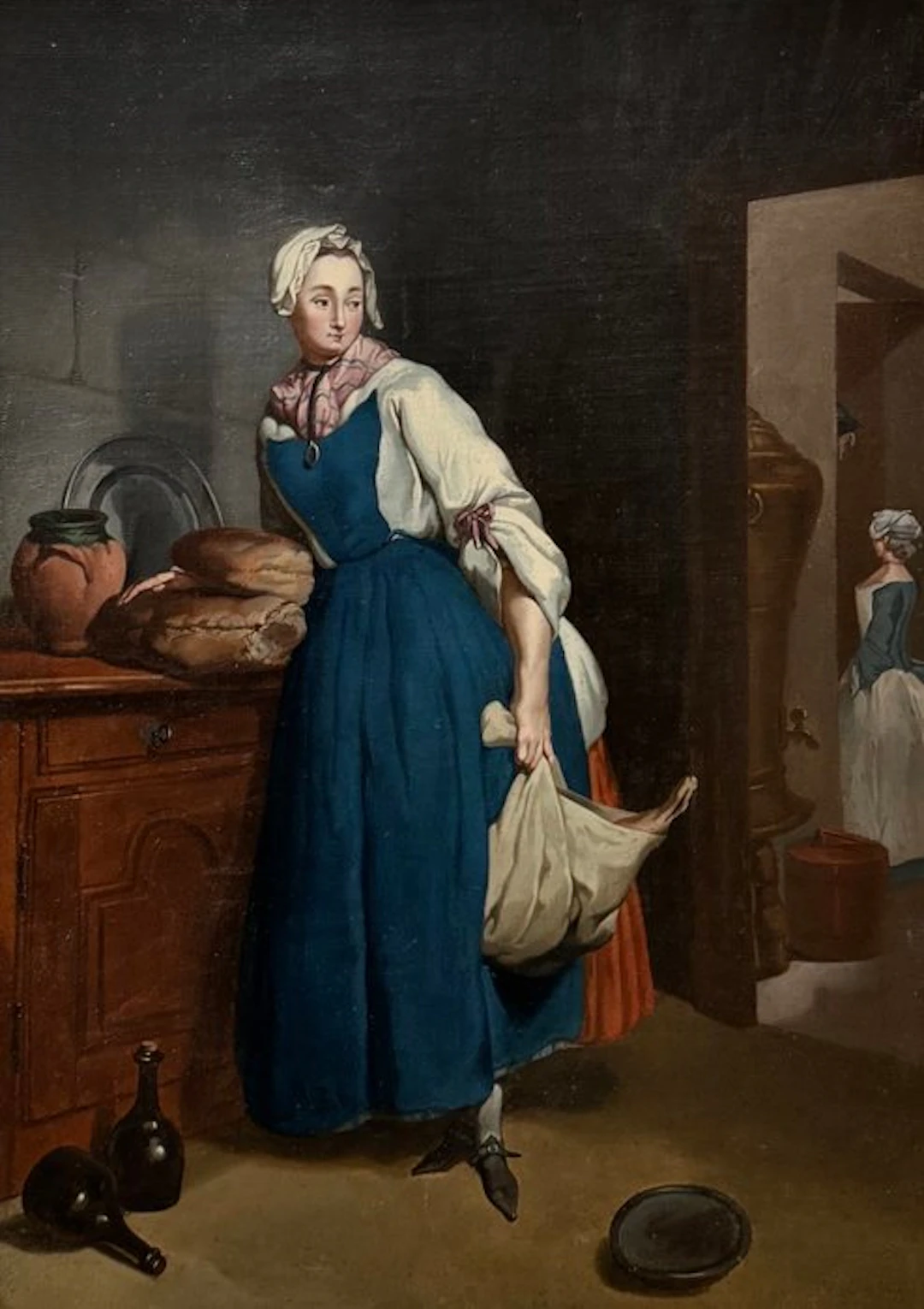Scuola fiamminga (XVIII-XIX) - La pourvoyeuse (La spesa...