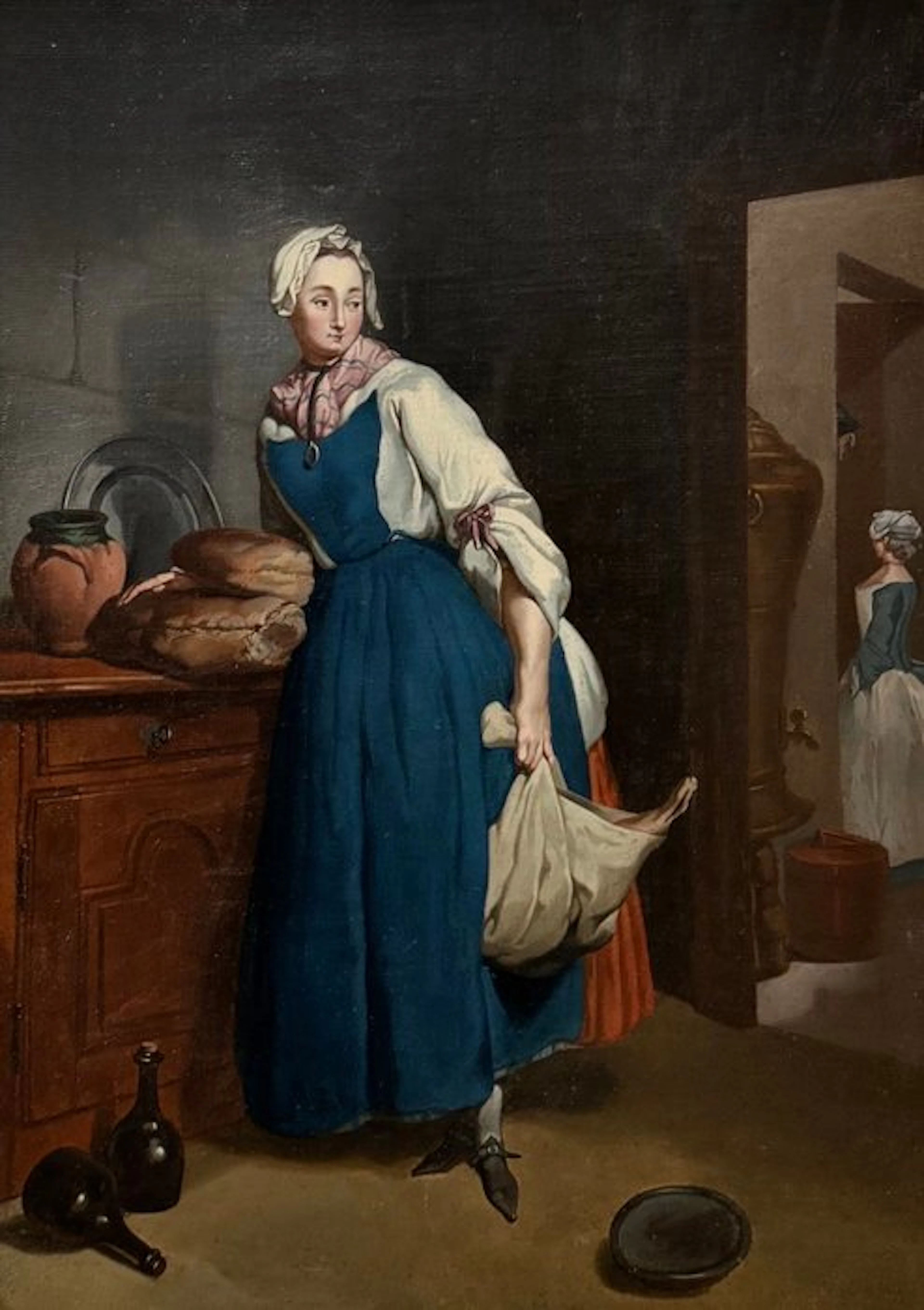 Scuola fiamminga (XVIII-XIX) - La pourvoyeuse (La spesa...