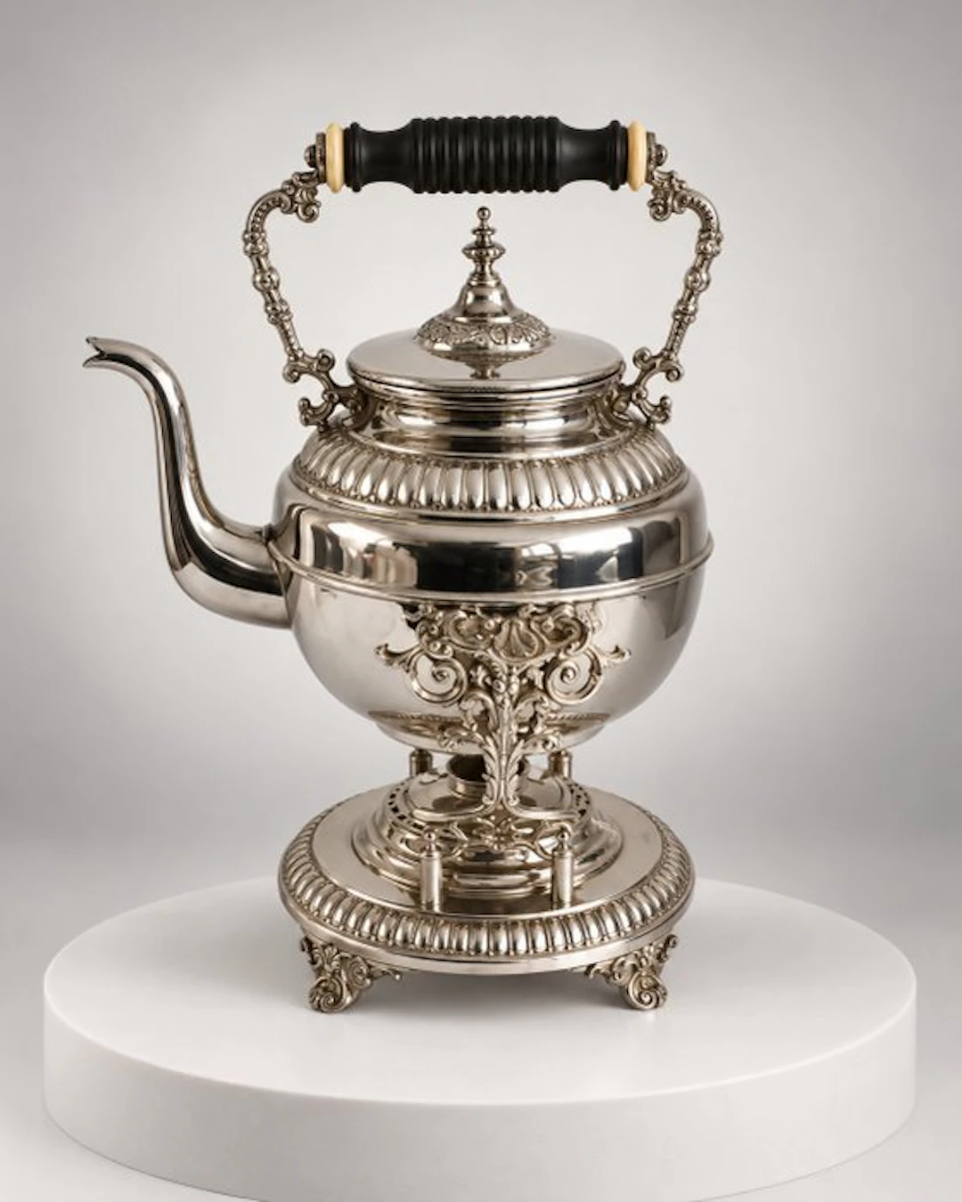 Teapot - Silverplated - Antique tea kettle Europe