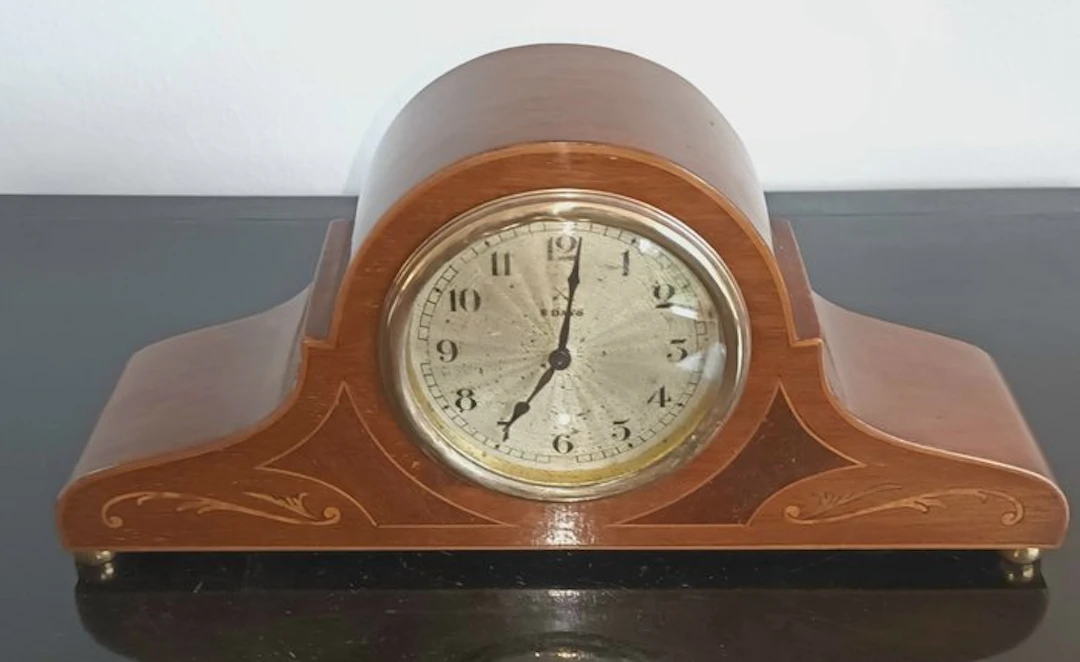 Clock - Wood, Brass - 1910-1920 - chimney clock
