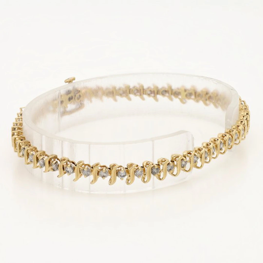 Bracelet - 14 kt. Yellow gold - 0.98ct. tw. Diamond (Natural)