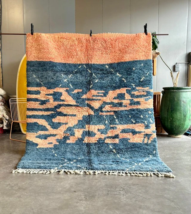 Moroccan Berber Rug – Mrirt – Hand-Knotted Wool –...