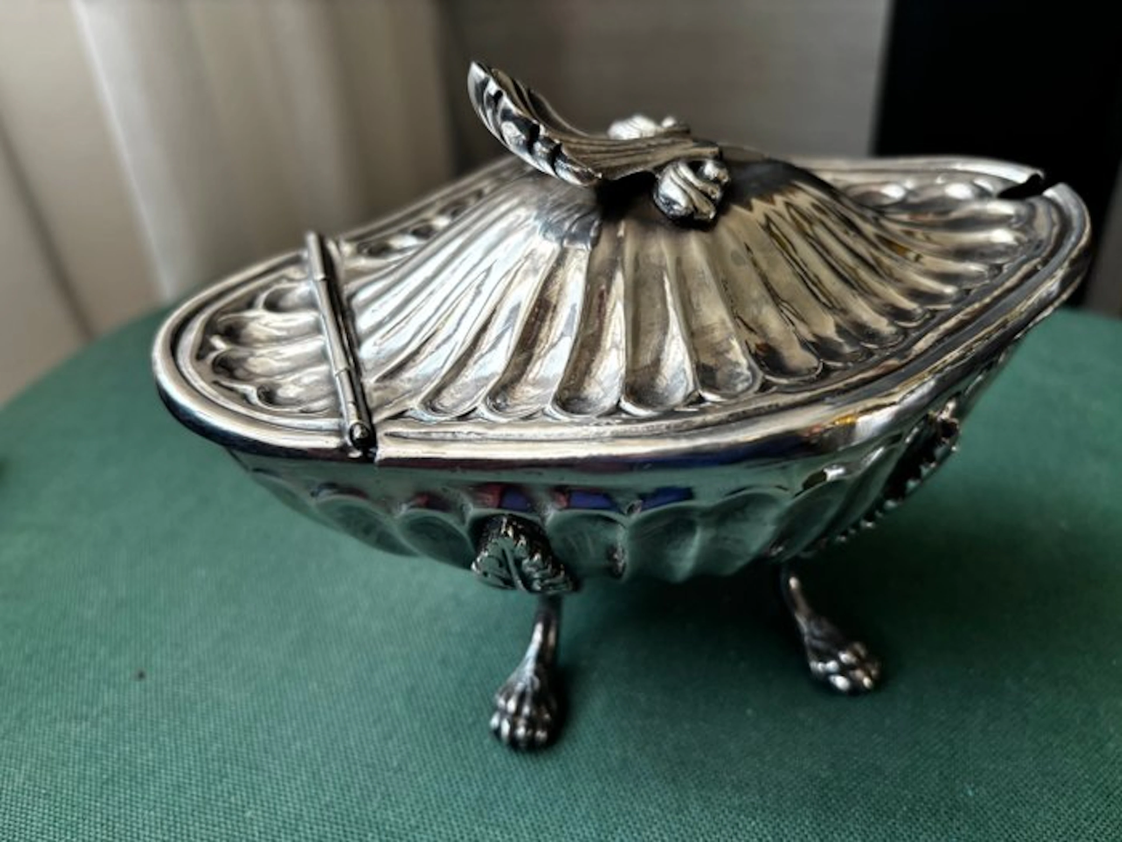 Sheffield - Serving dish - Silverplated, Glass