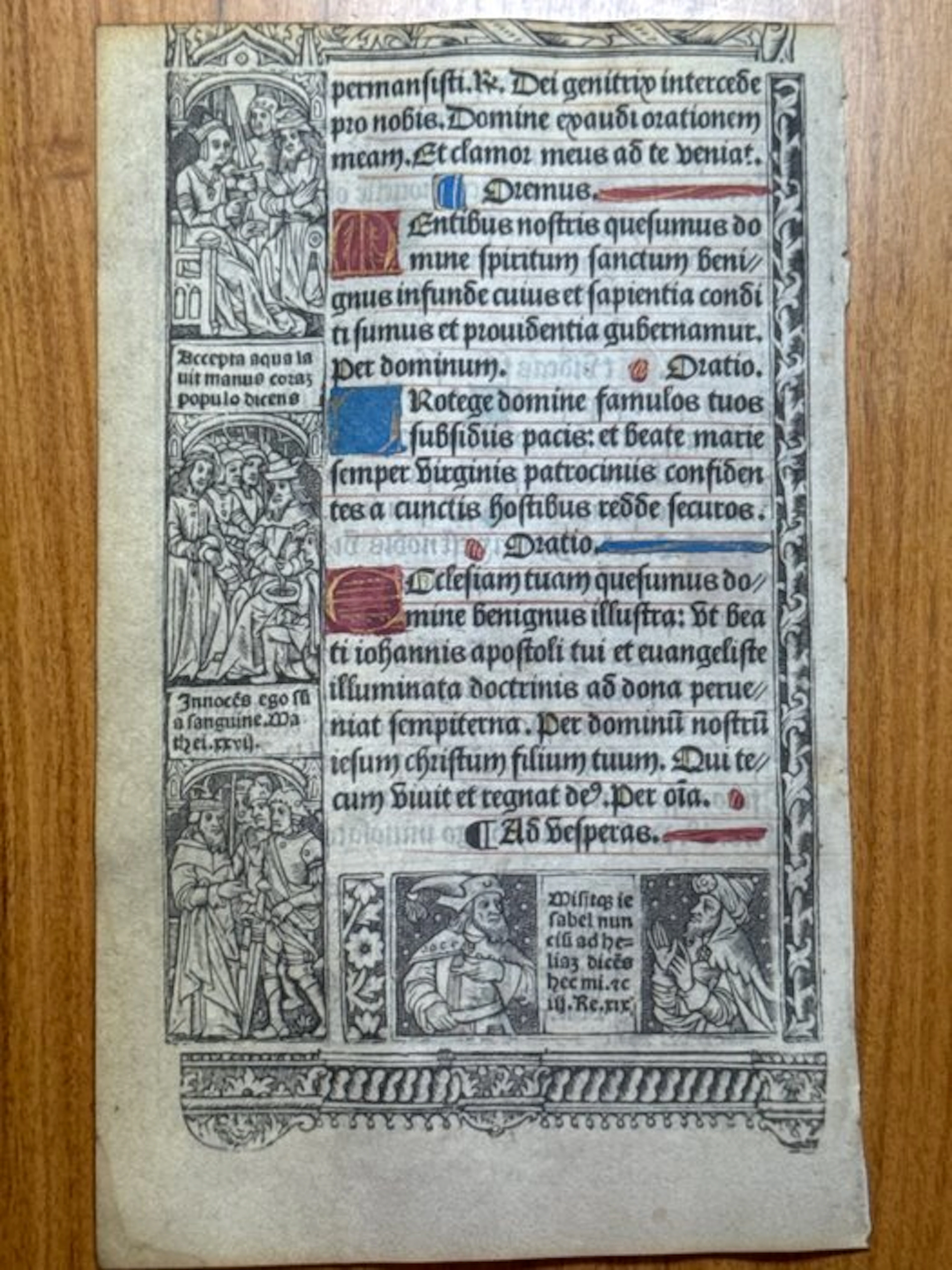 Paris, Antoine Verard - Printed Book of Hours on Vellum...