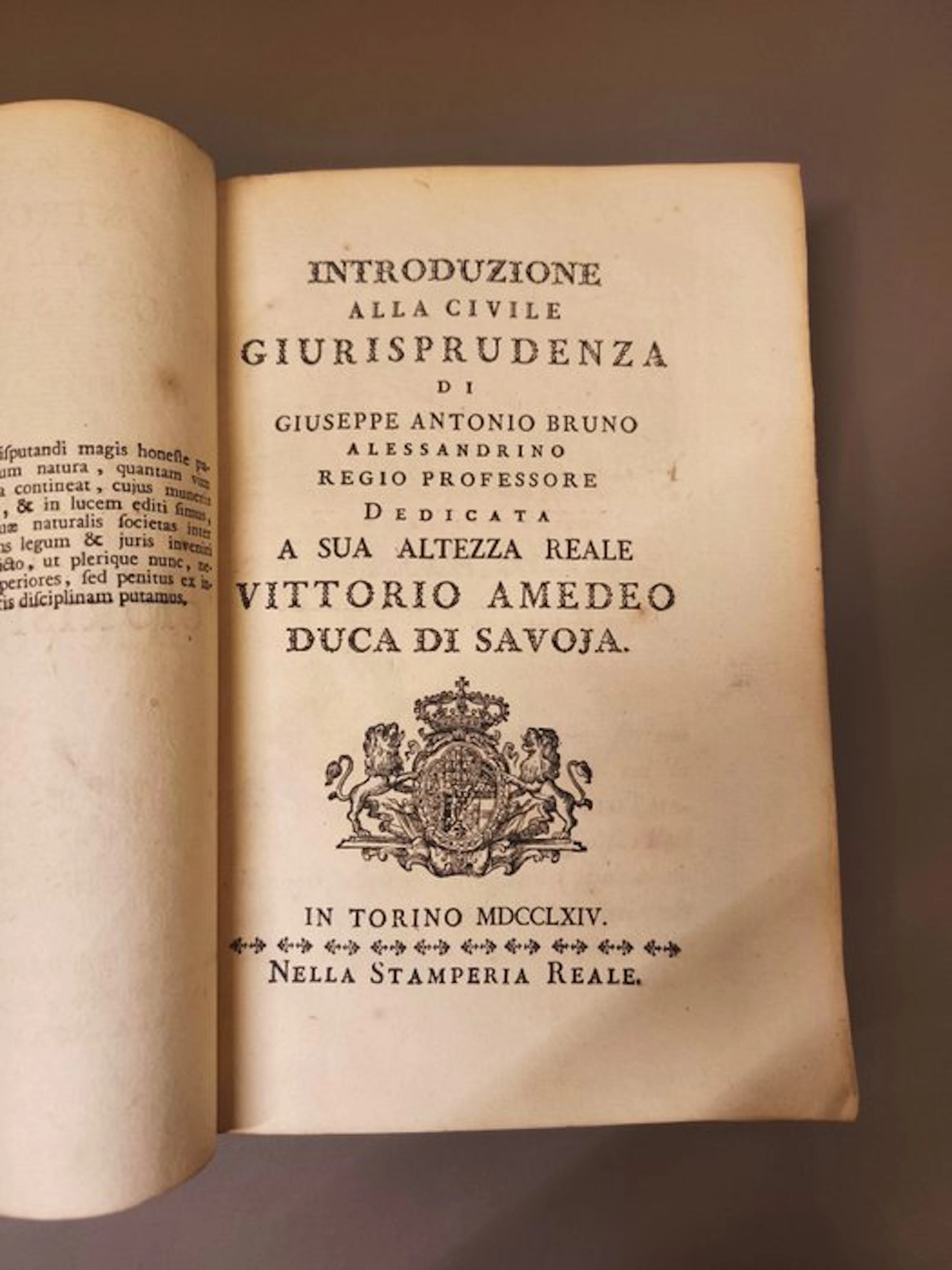 Giuseppe Antonio Bruno - Introduzione alla civile giurisprudenza - 1764