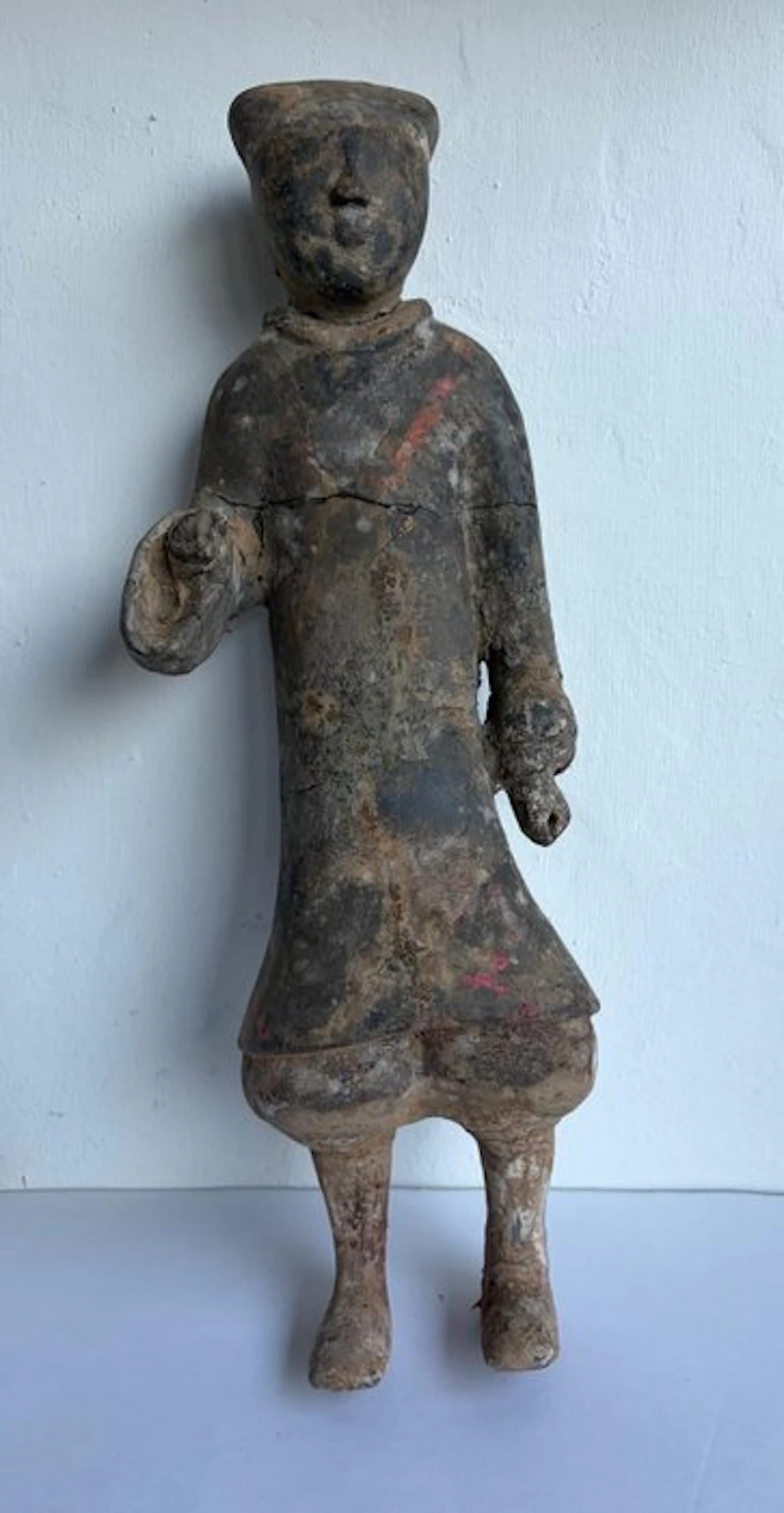 Ancient Chinese, Han dynasty Terracotta Mingqi warrior - 46 cm