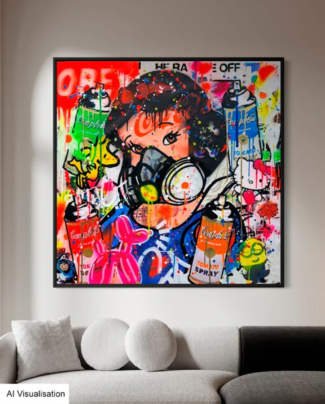 HÖK (1984) - Snow White And Her Love Of Urban Art - Square Extra Large XXXL