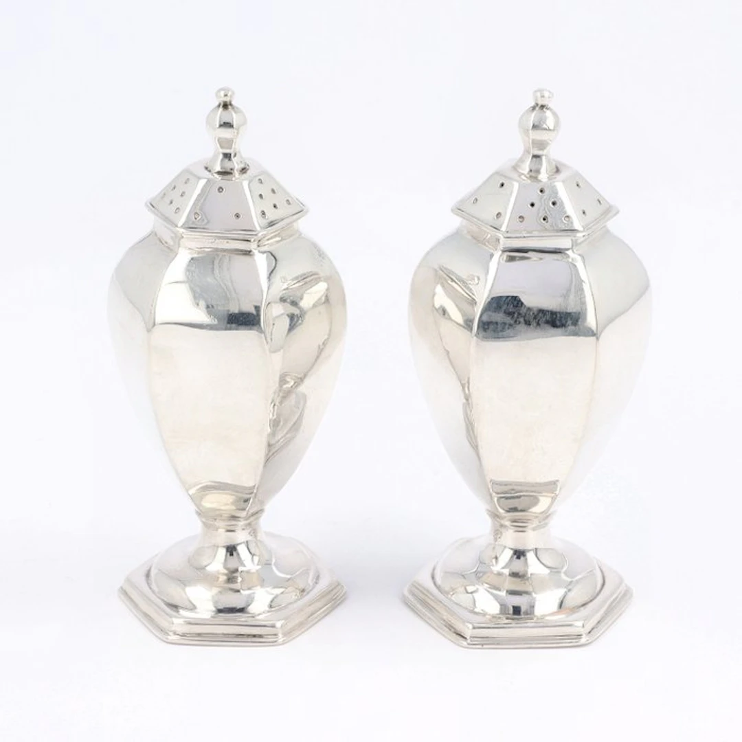 Henry Stratford (London 1898) - Salt and pepper container set (2) - .925 silver