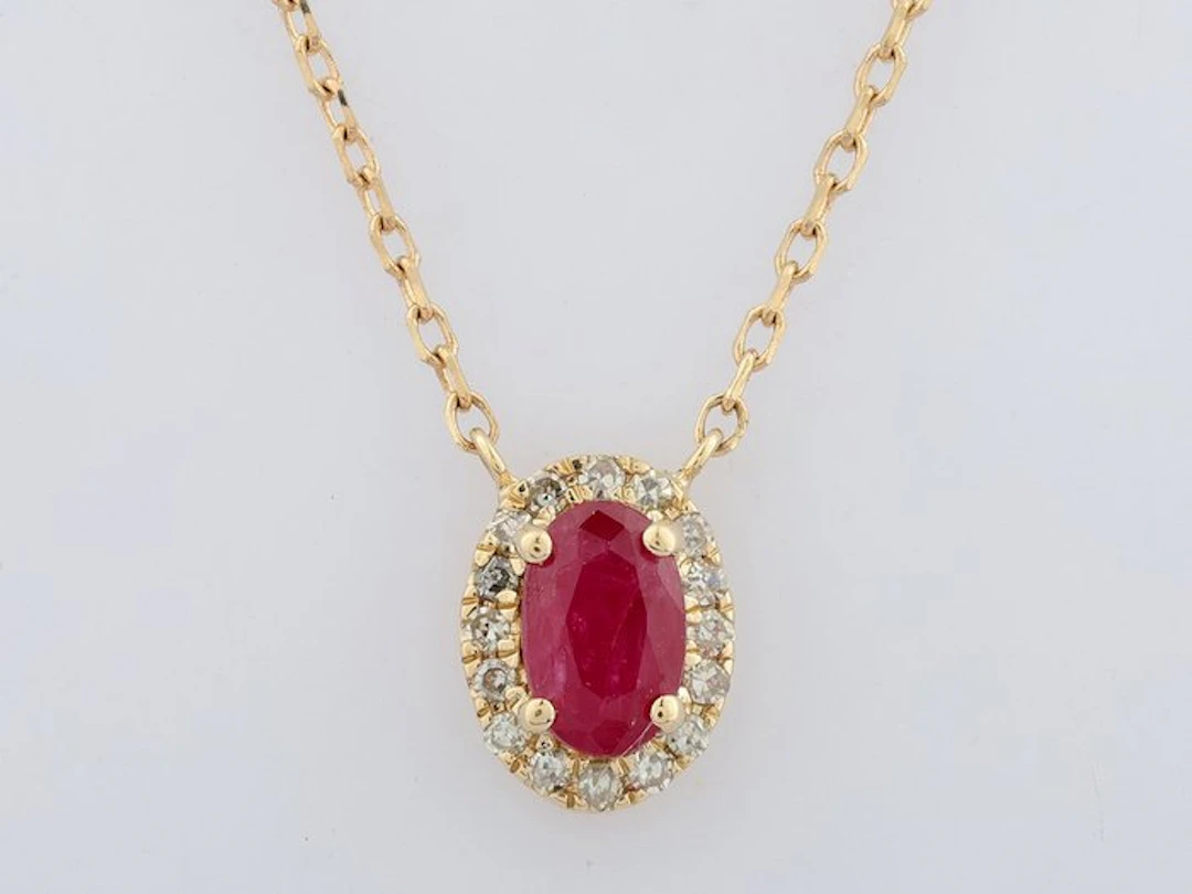 No reserve price - Necklace with pendant - 14 kt
