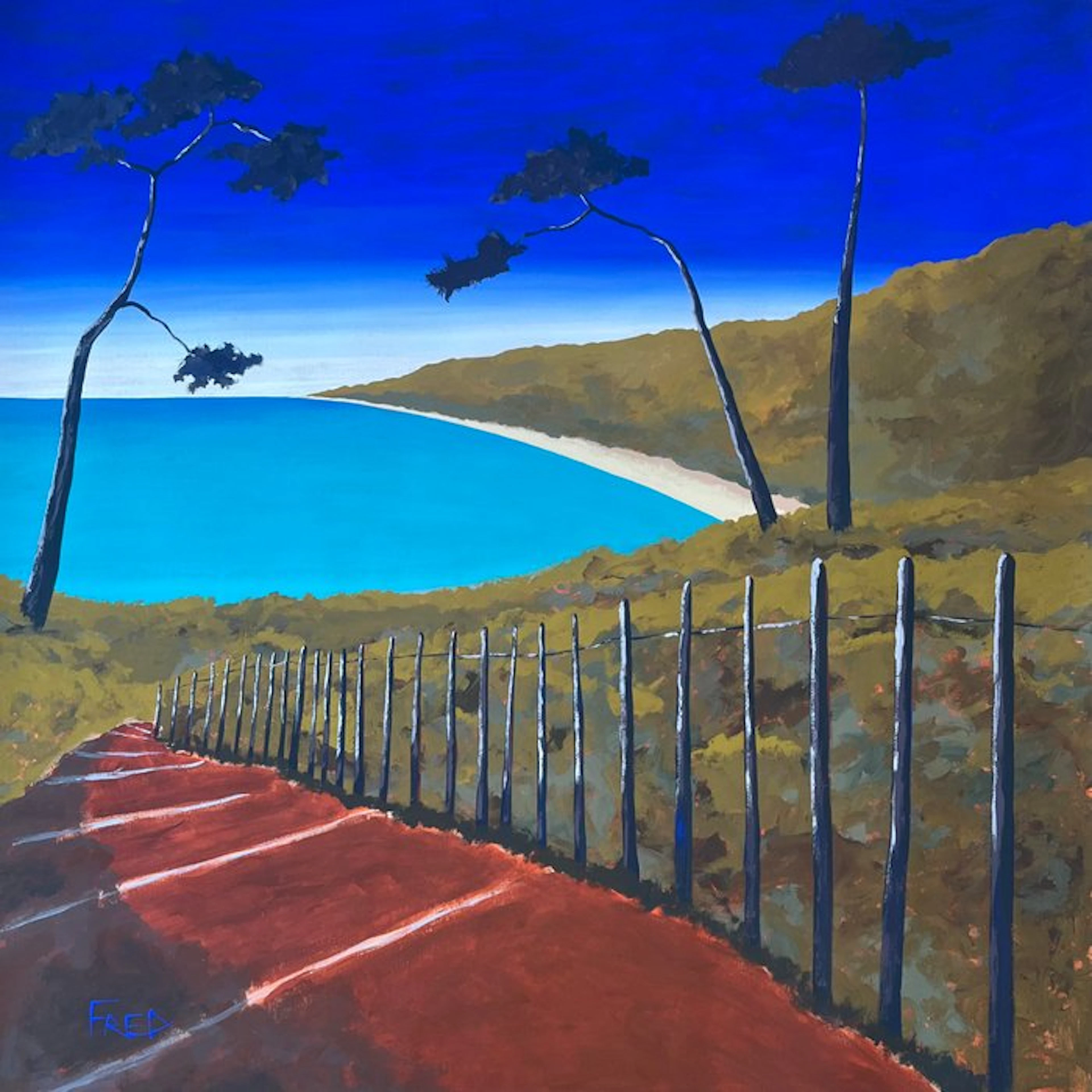 frederic Cadiou (1980) - Littoral Corse 100x100