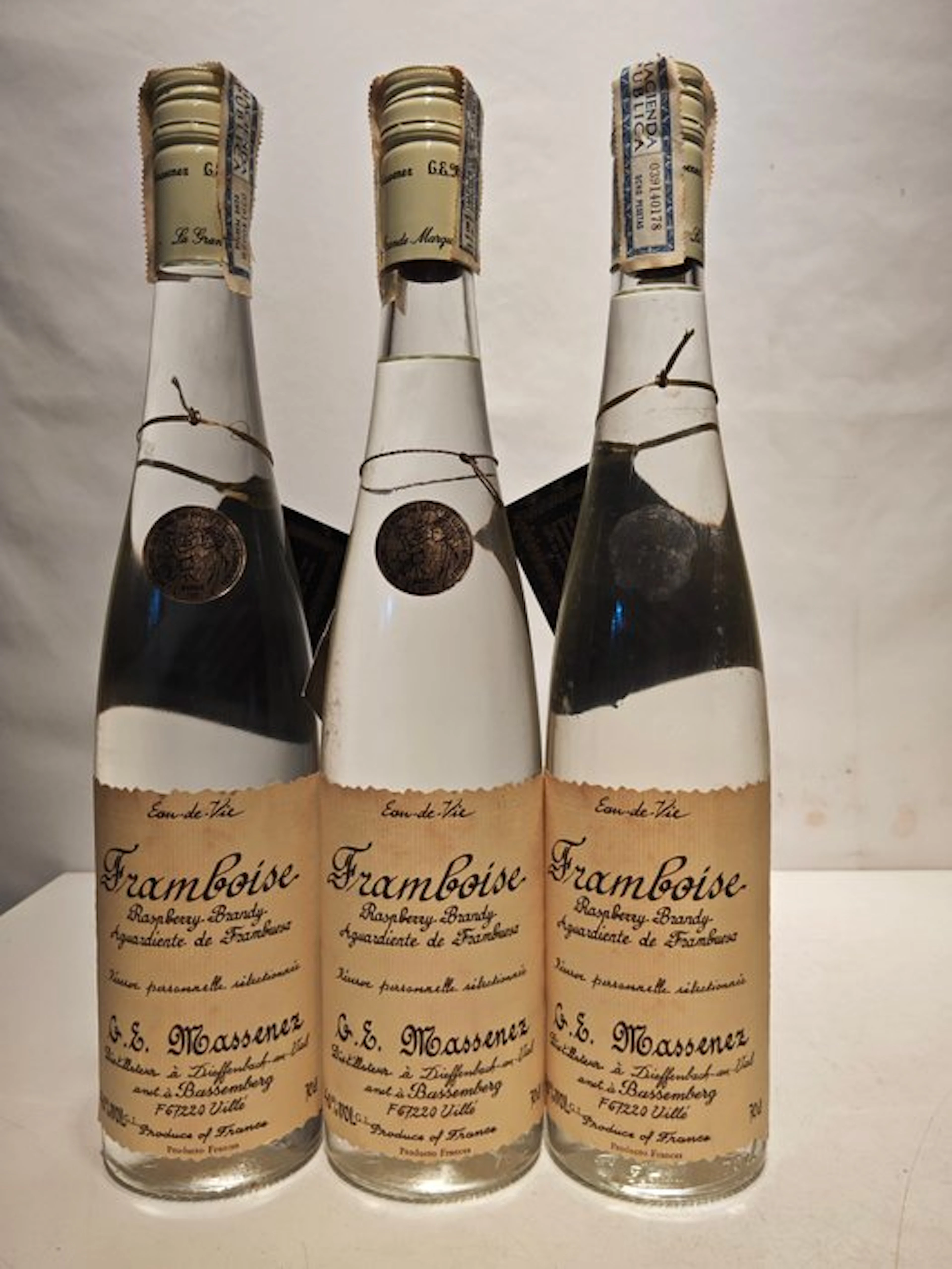 G.E. Massenez - Framboise - b. 1980s - 70cl - 3 bottles