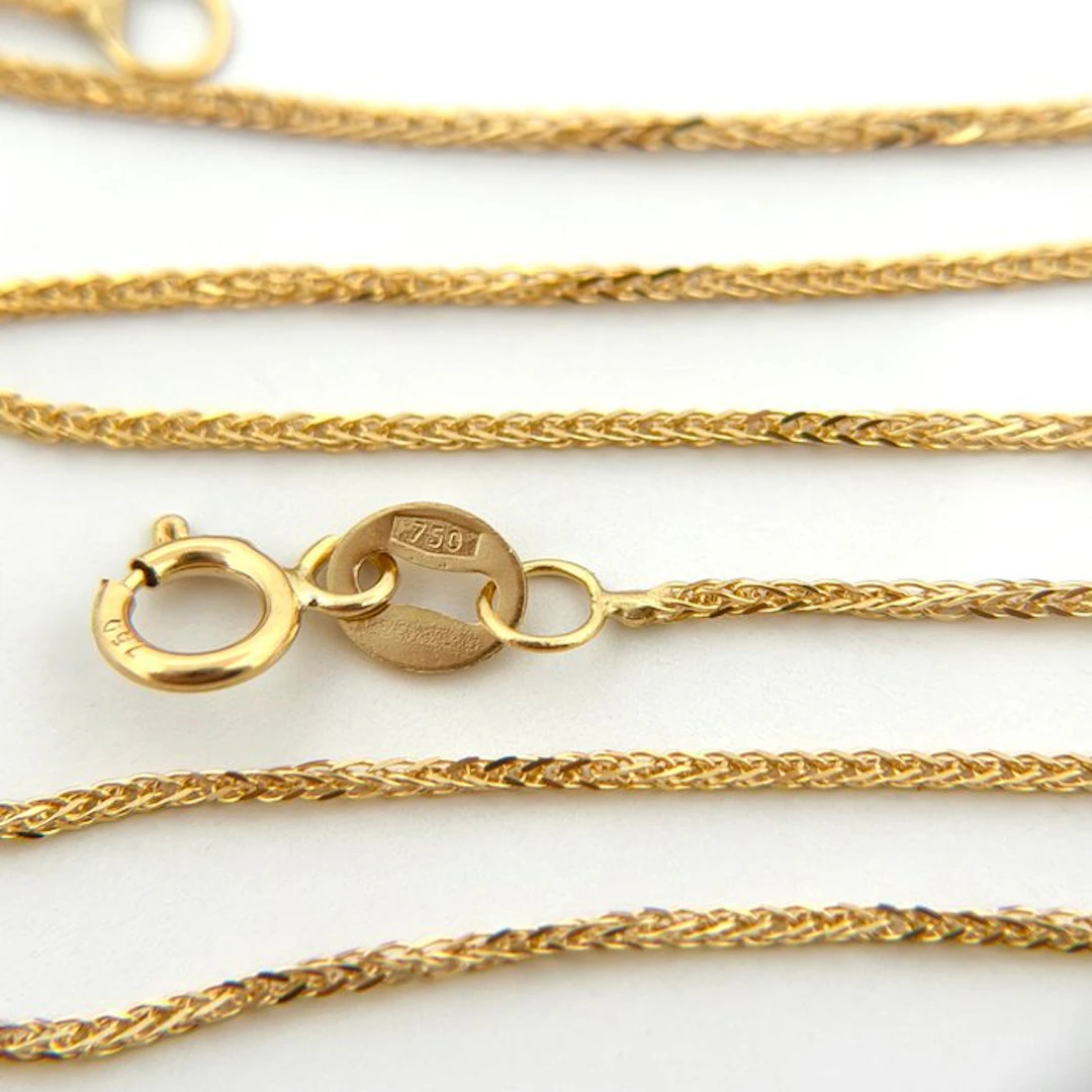Necklace - 18 kt. Yellow gold - Spiga - 45 cm