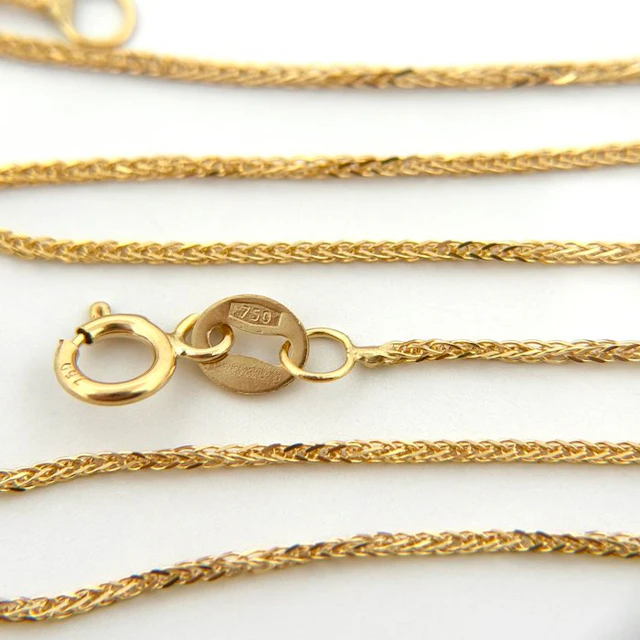 Necklace - 18 kt. Yellow gold - Spiga - 45 cm