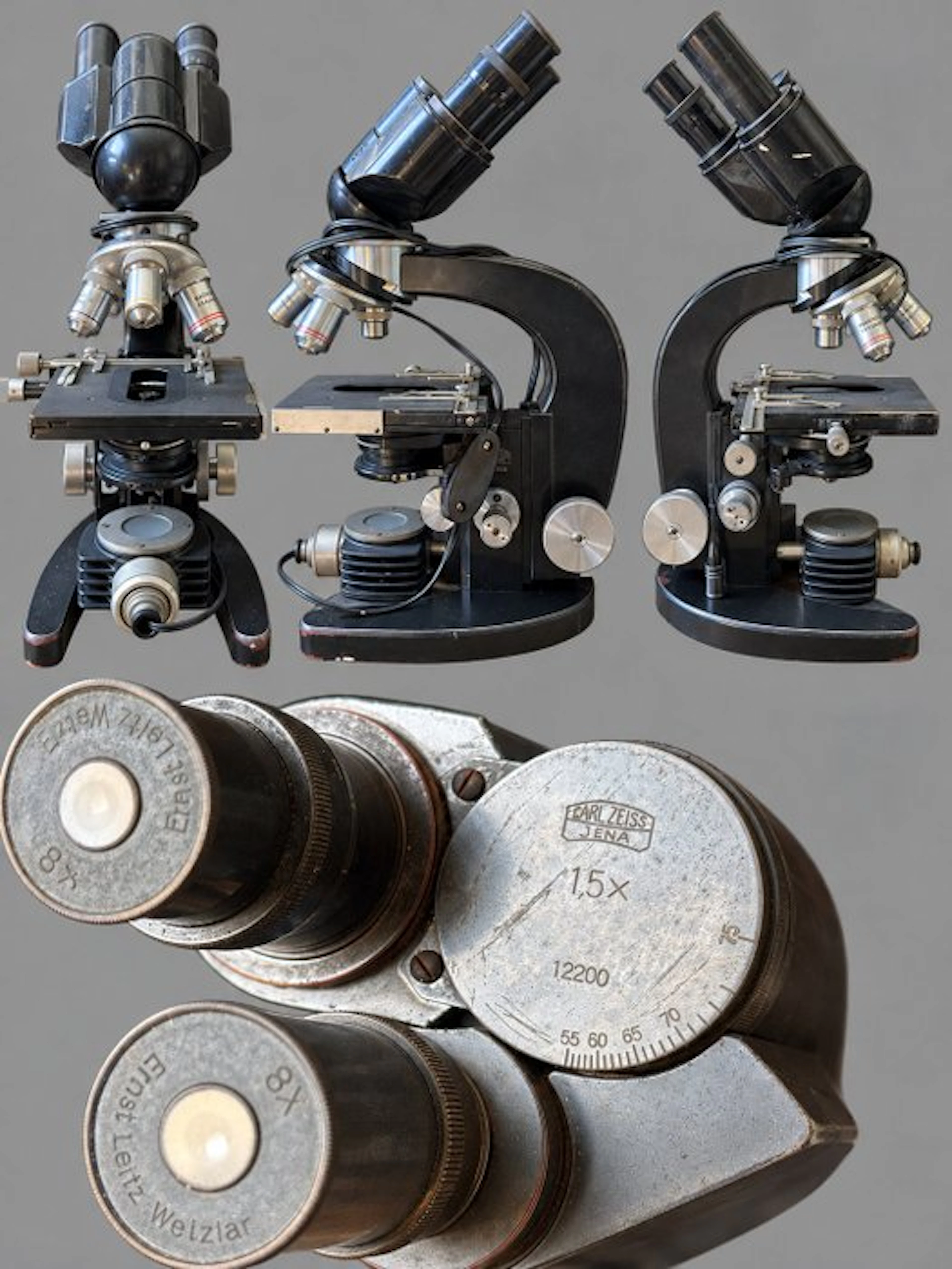 Binocular compound microscope - 12200 - 1960-1970