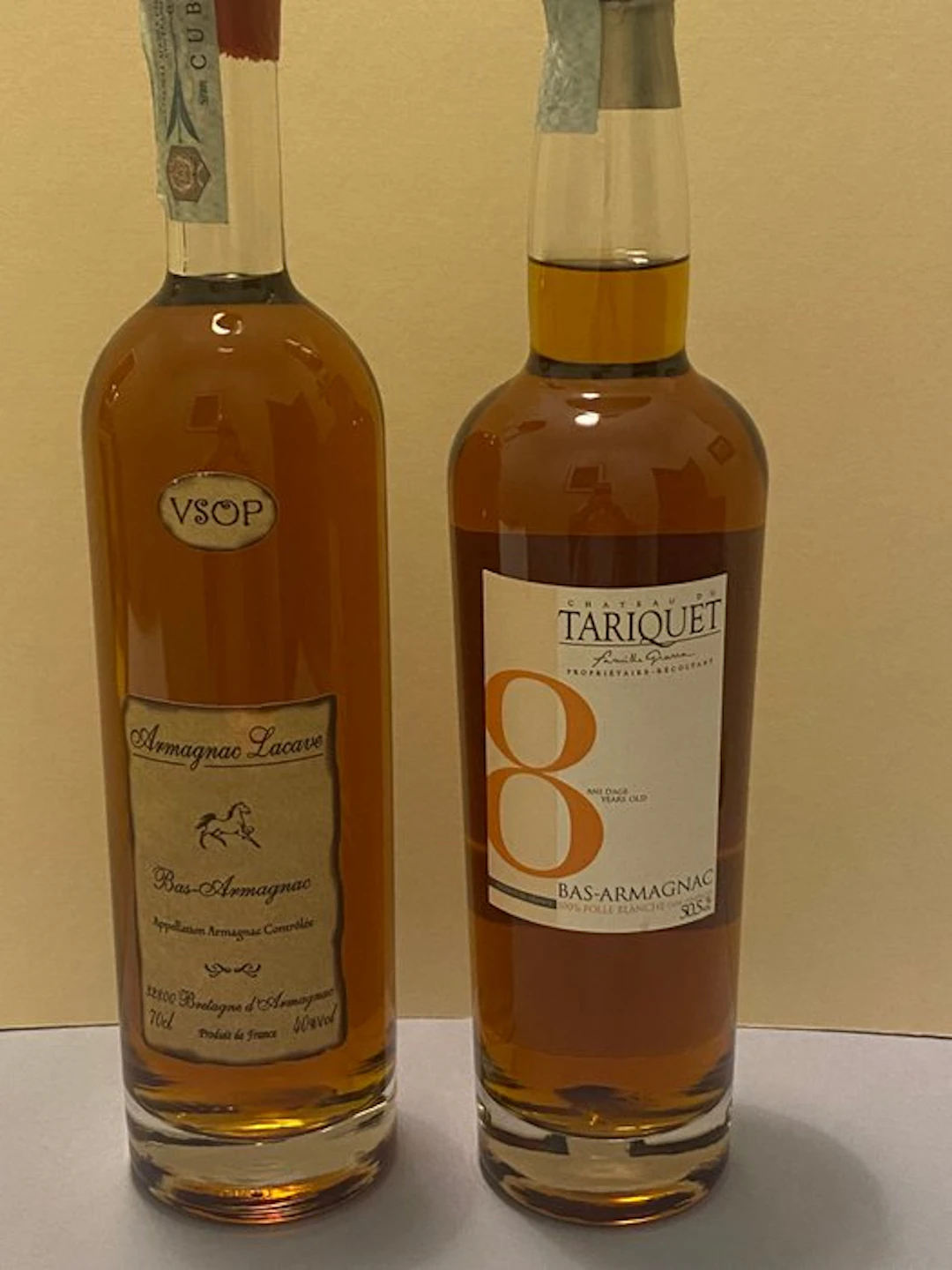 Tariquet, Lacave - VSOP + 8 Years Old Bas-Armagnac - b. 2010s - 70cl