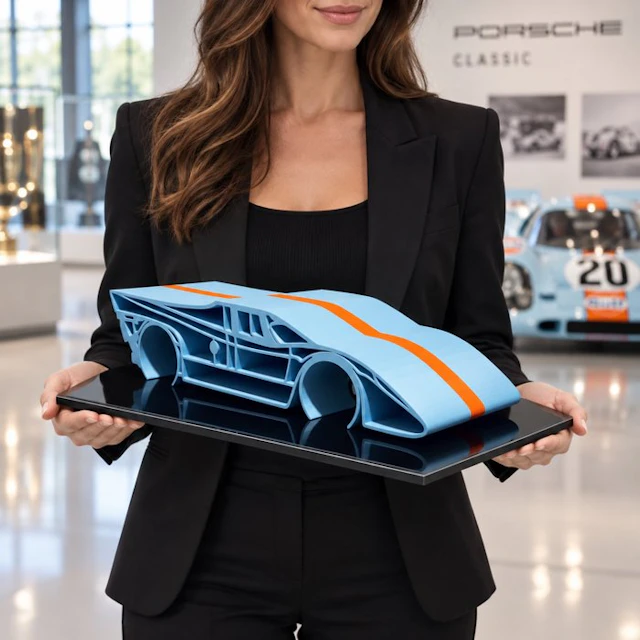 Porsche 917 Gulf Le Mans- 1/12 Scale XXL - Sculpture...
