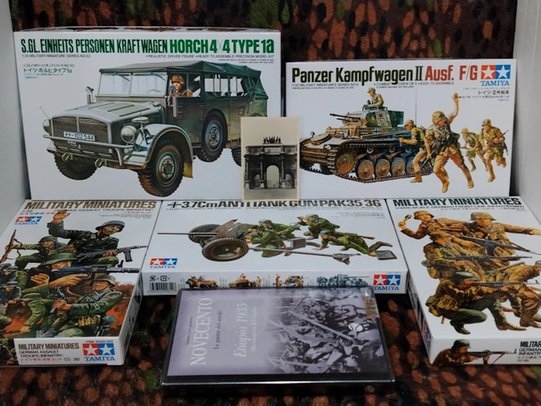 Tamiya - Toy Lotto "Germania 1939/45" con 5 kit nuovi da...