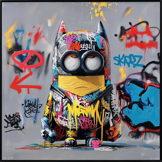 Urban3DArt (1971) - Batman Super graf Minion Limited Edition Art numérique