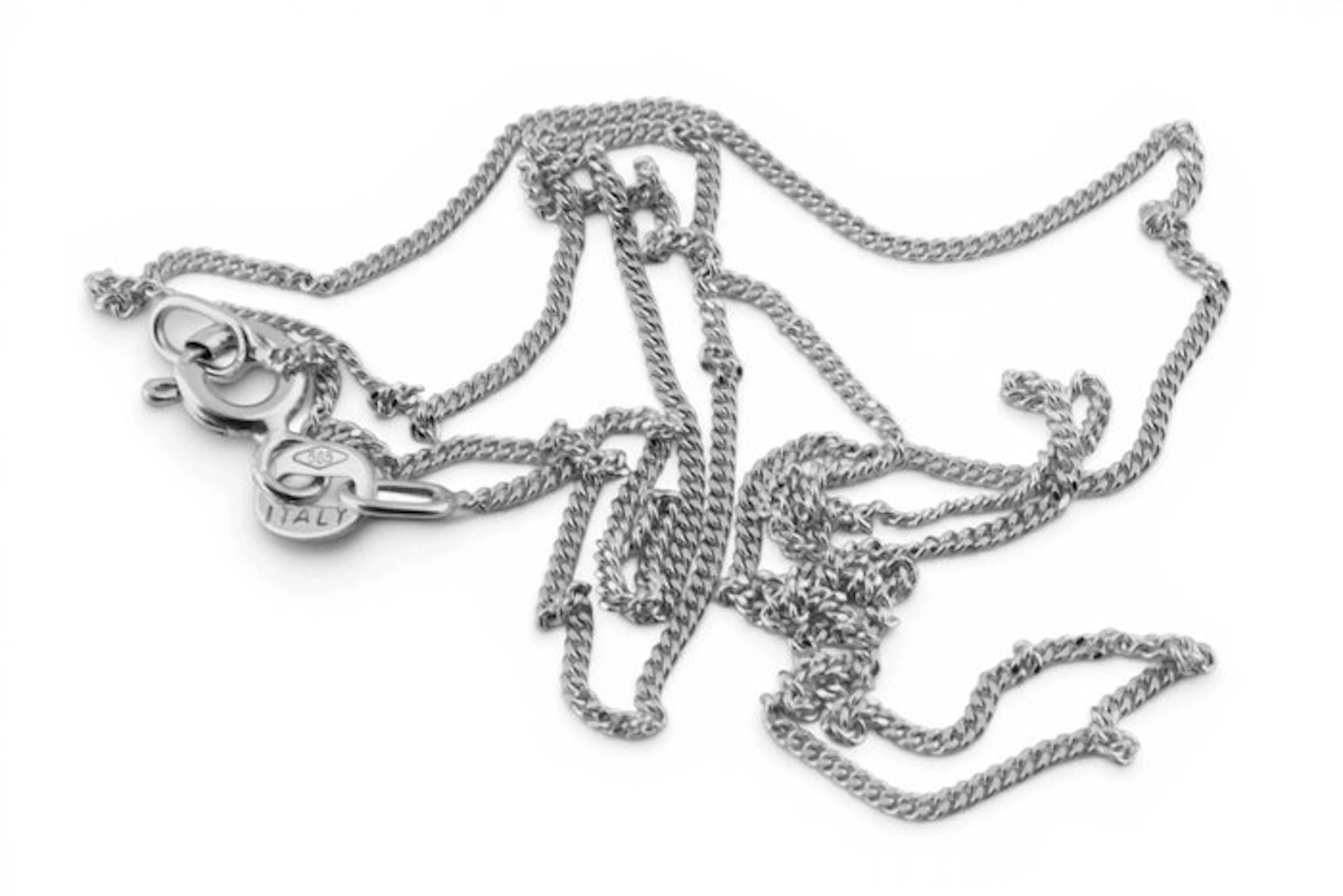 Chain - 14 kt. White gold