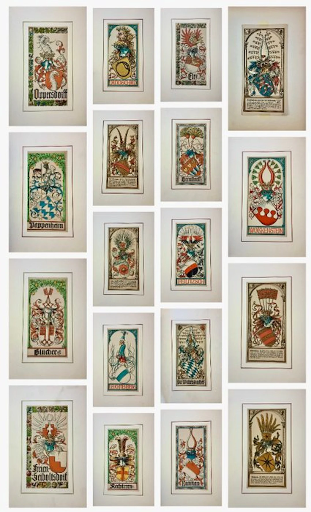 Otto Hupp (1859–1949) - Heraldic Coats of Arms (Lot of...