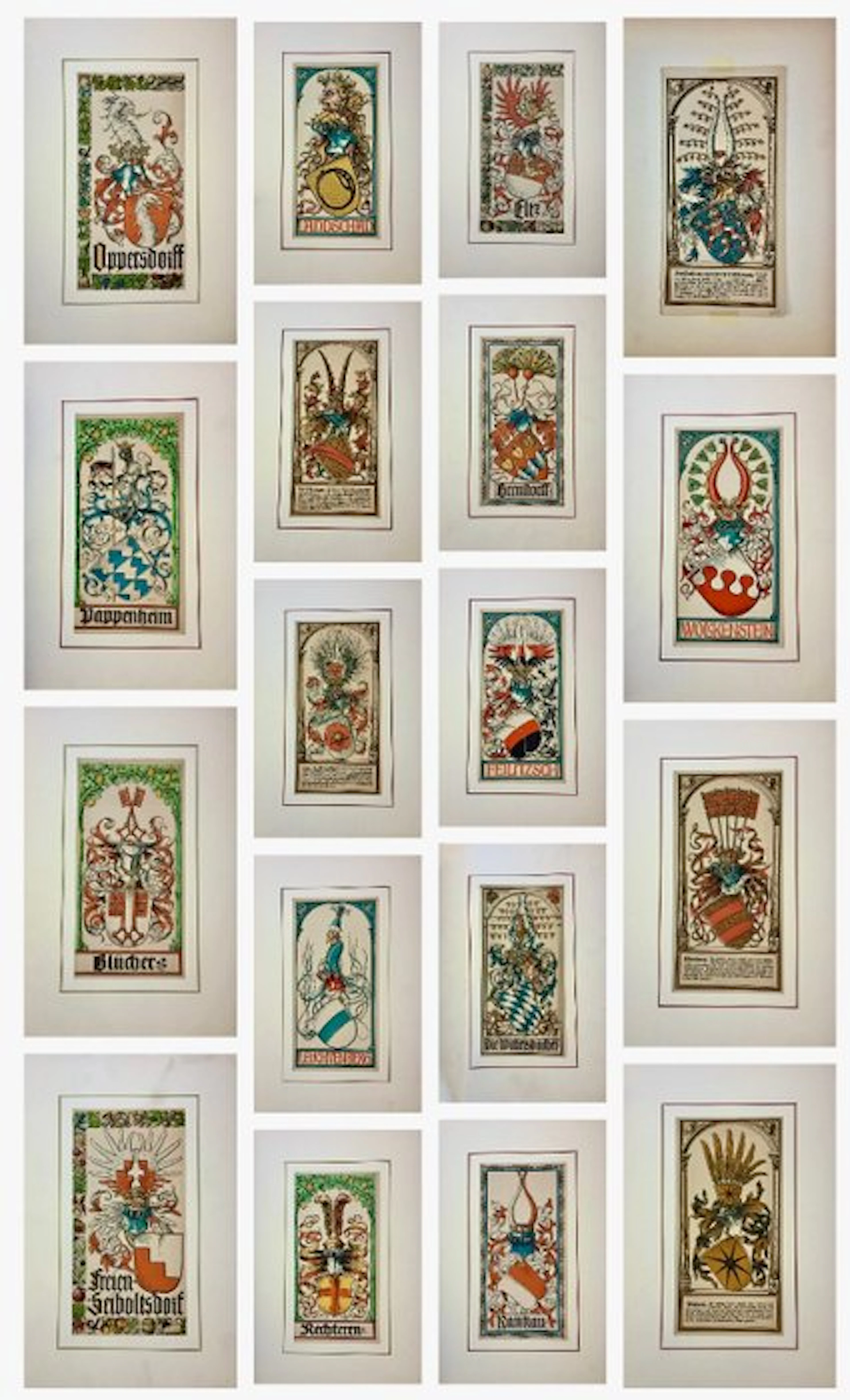 Otto Hupp (1859–1949) - Heraldic Coats of Arms (Lot of...