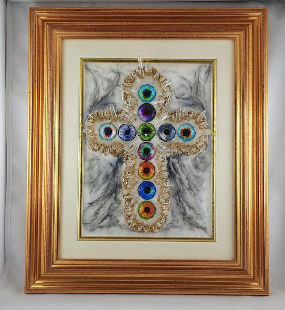 GUY-PHILIPPE BRUHAMMER - POP ART 3D " GOD LOOKING AT YOU"