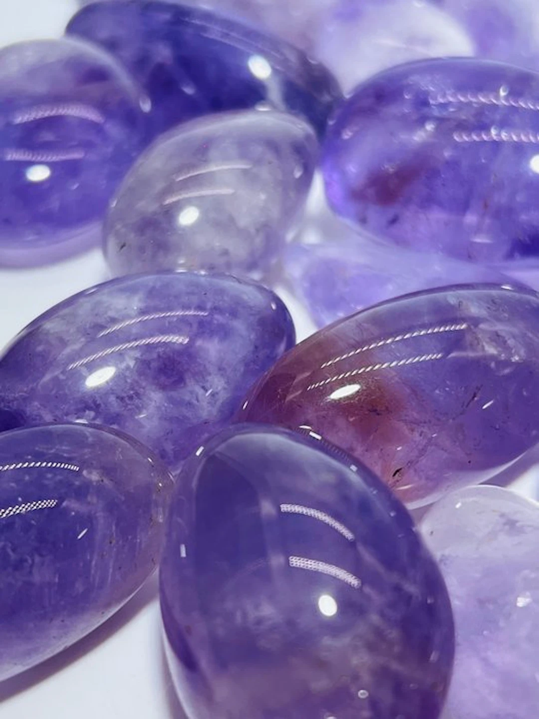 Amethyst - Tumble Stone - AAA++ Quality - Transparent...