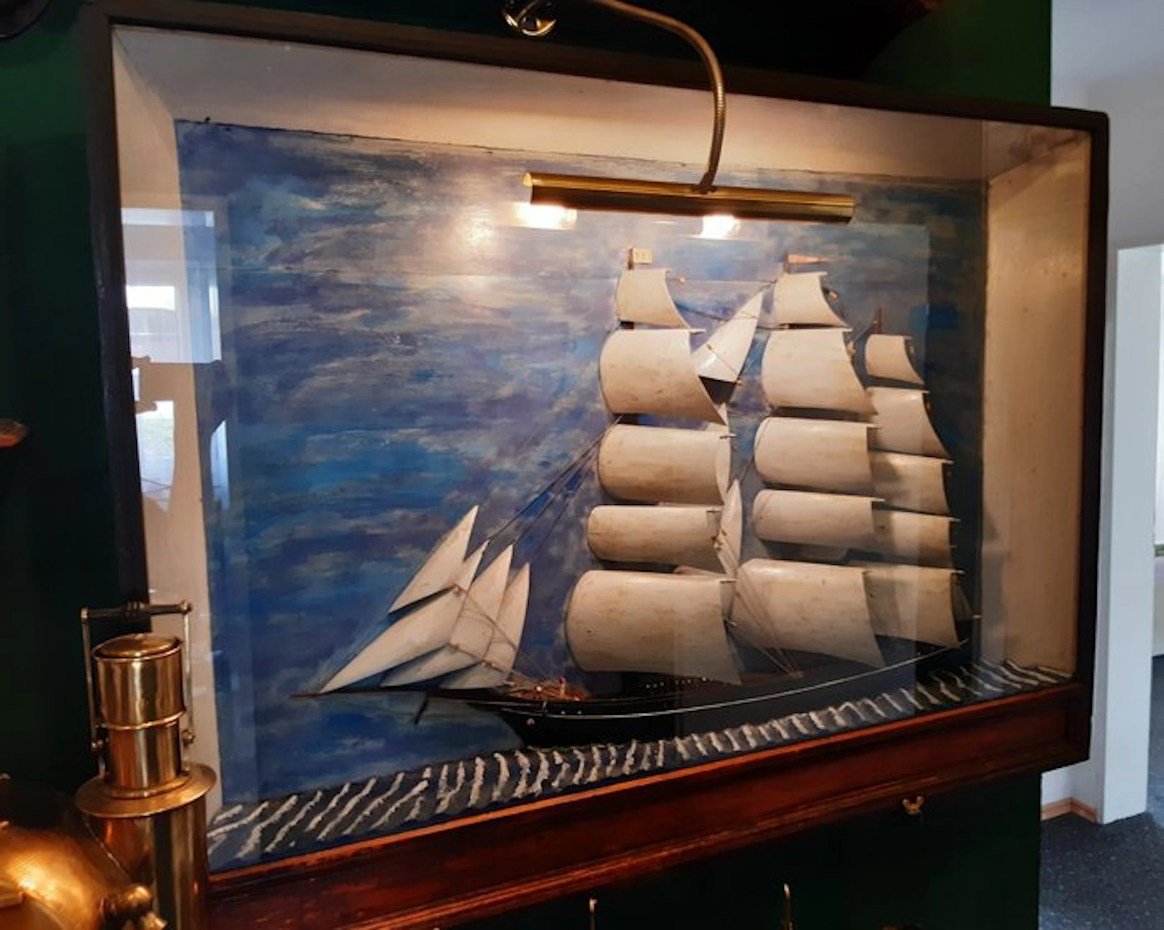 Maritime object - Wood- Half-model,Diorama,Ship