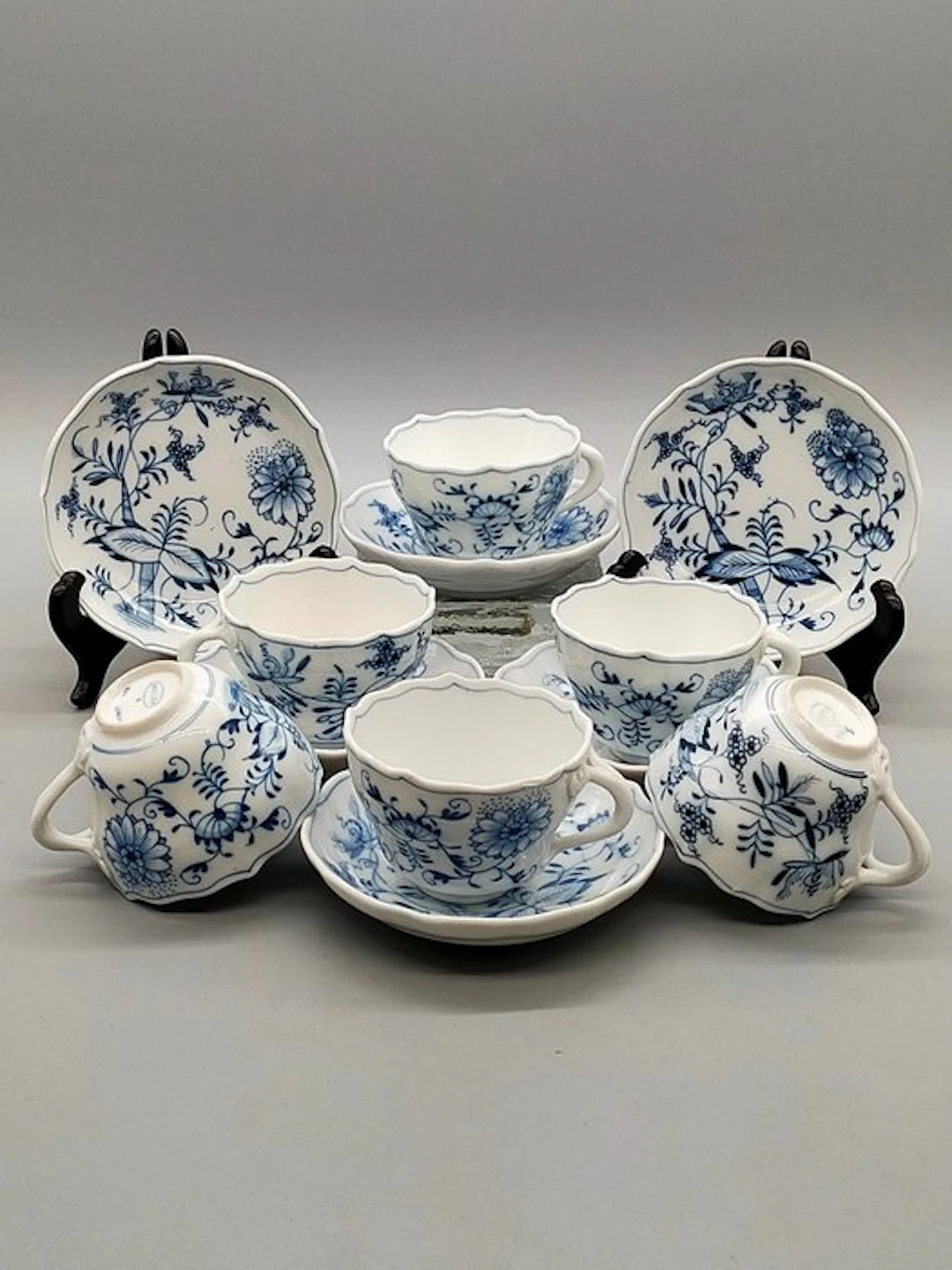 Coffee set - Ernst Teichert Meissen – Zwiebelmuster...