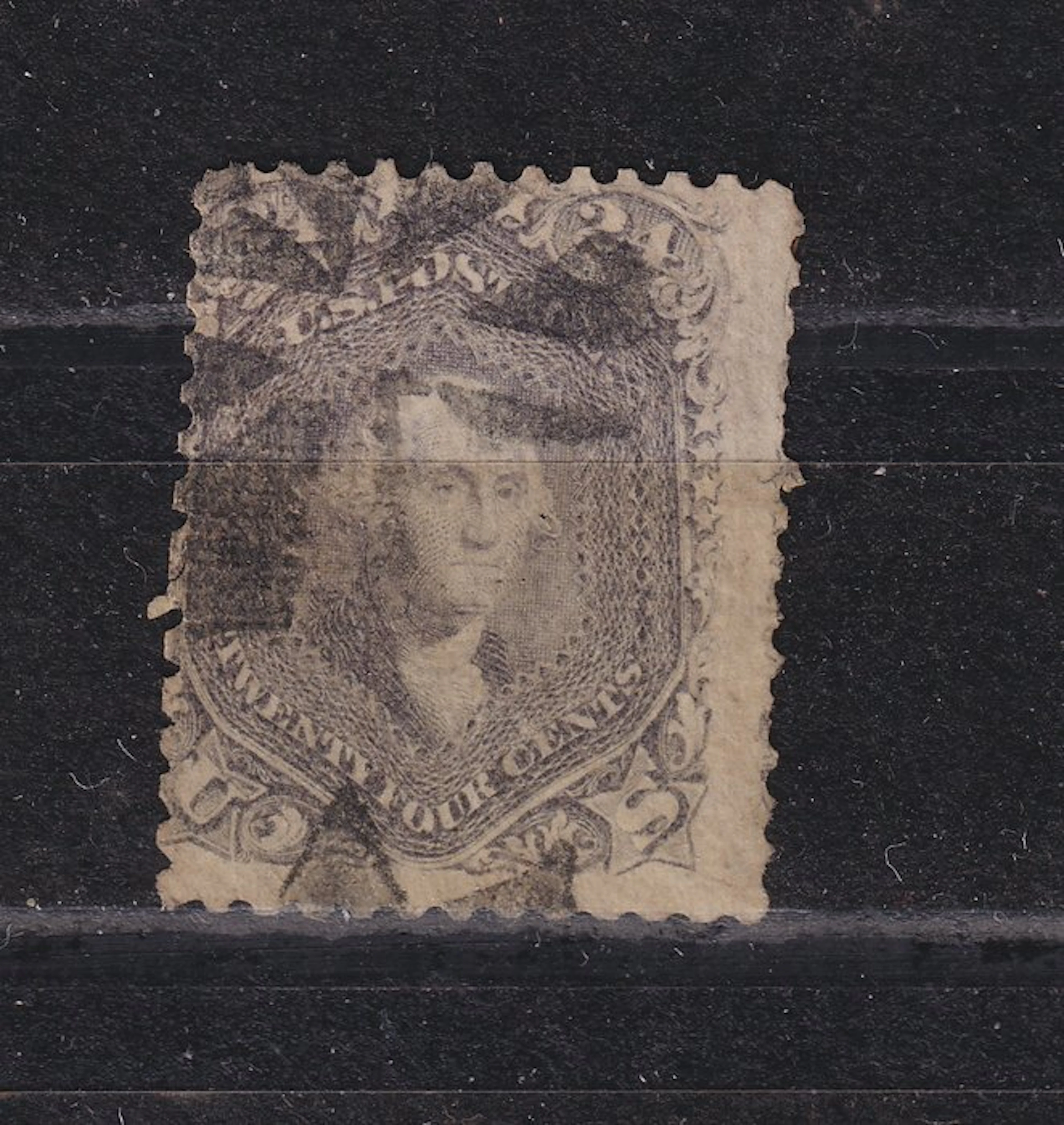 United States 1868 - 24 cm Gray-Lilac George Washington...
