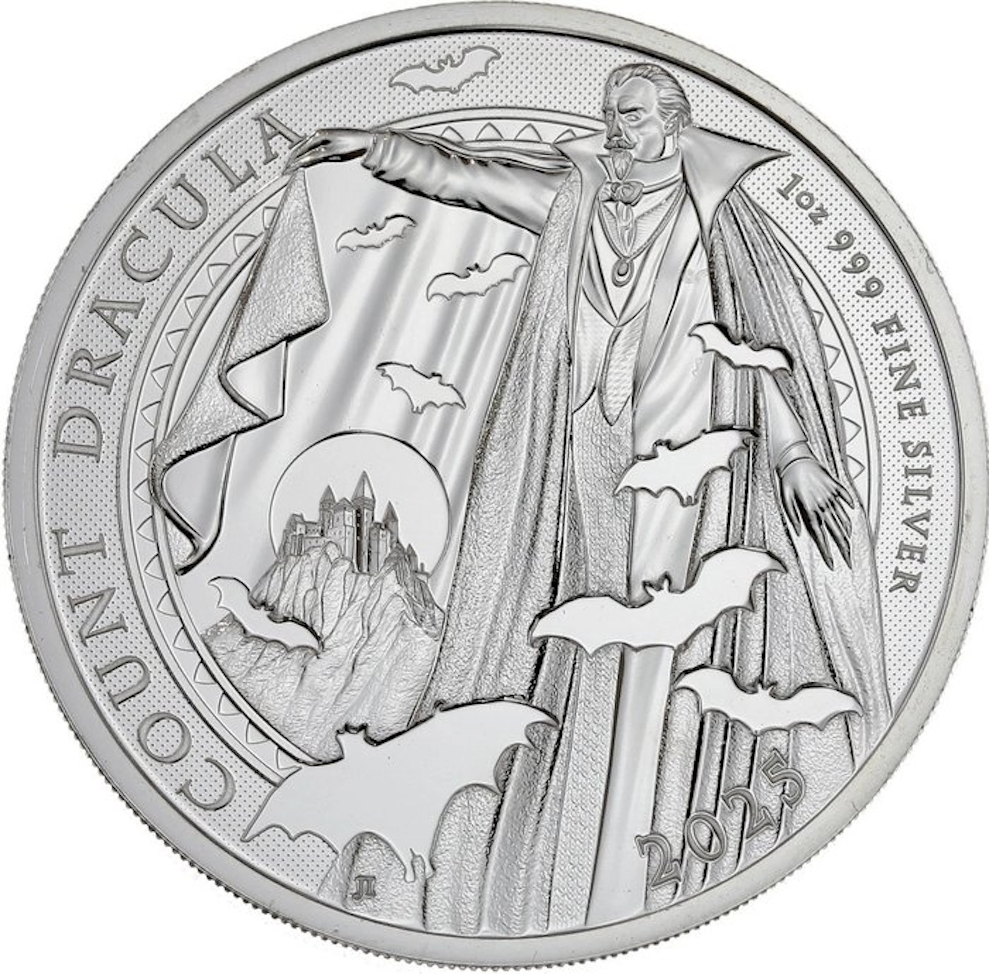 1 Troy Ounce - Silver .999 - Dracula 2025 - 31,1 gram...