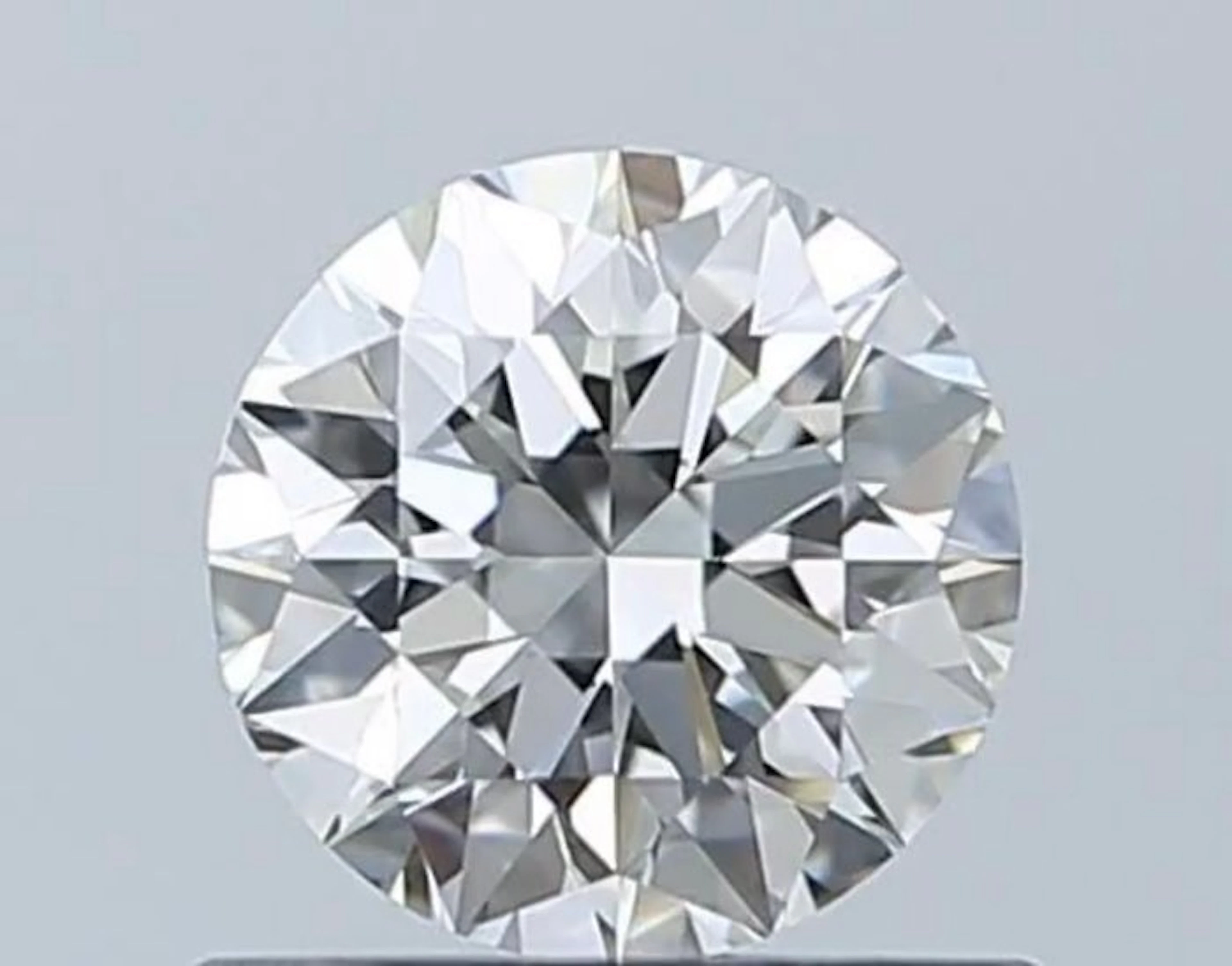 1 pcs Diamond (Natural) - 0.70 ct - Round - D...