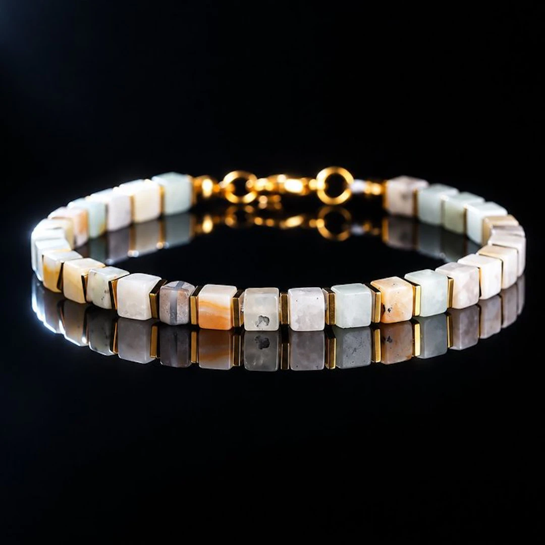 Stackable Amazonite Stone - Bracelet