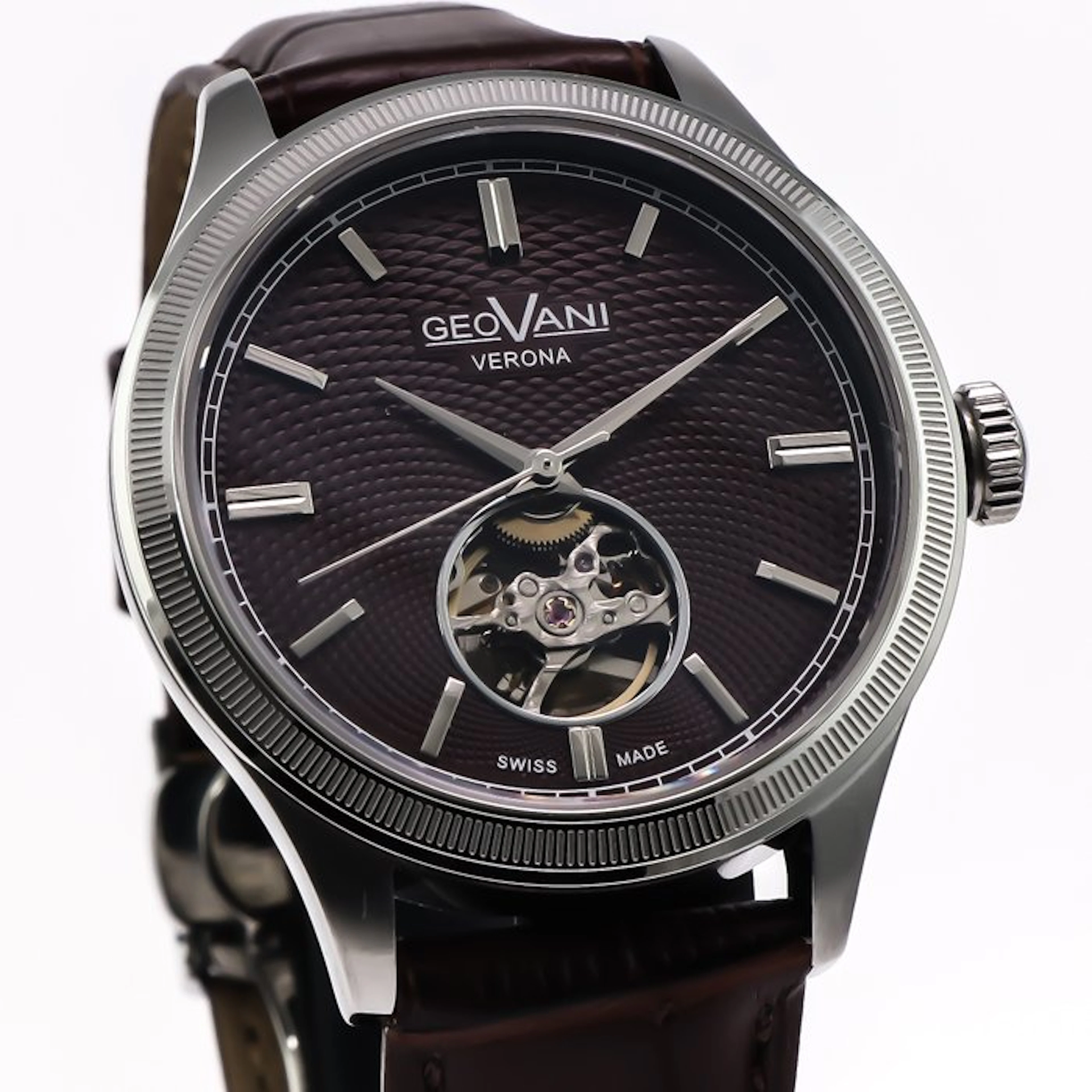 GEOVANI - Verona Open-Heart Swiss Automatic Watch...