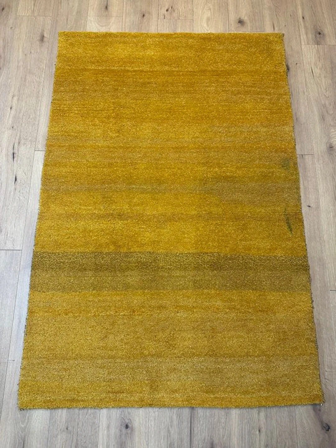 Beautiful hand-knotted Gabbeh rug in modern minimalist...