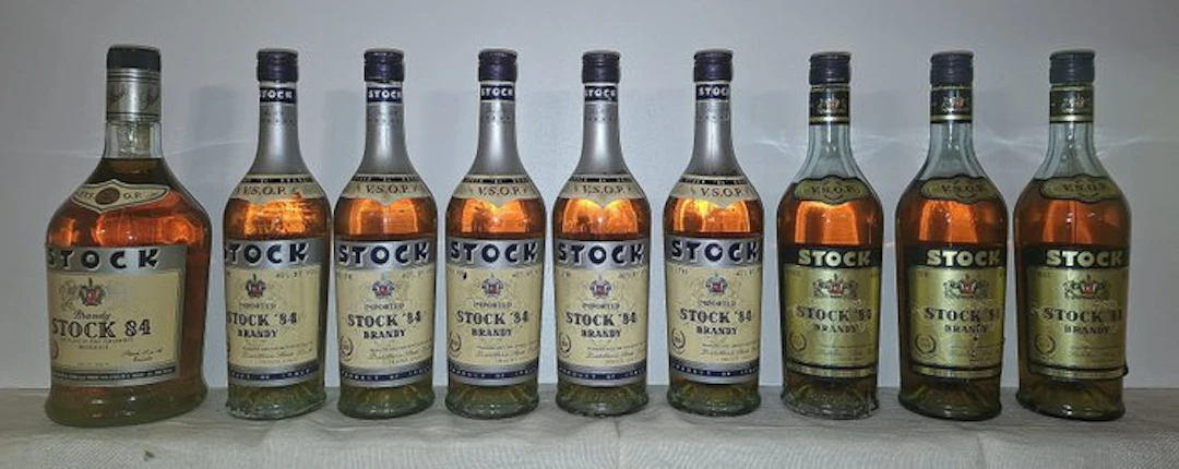 Stock - Stock 84 Collection - b. 1980s - 70cl, 150cl - 9 bottles