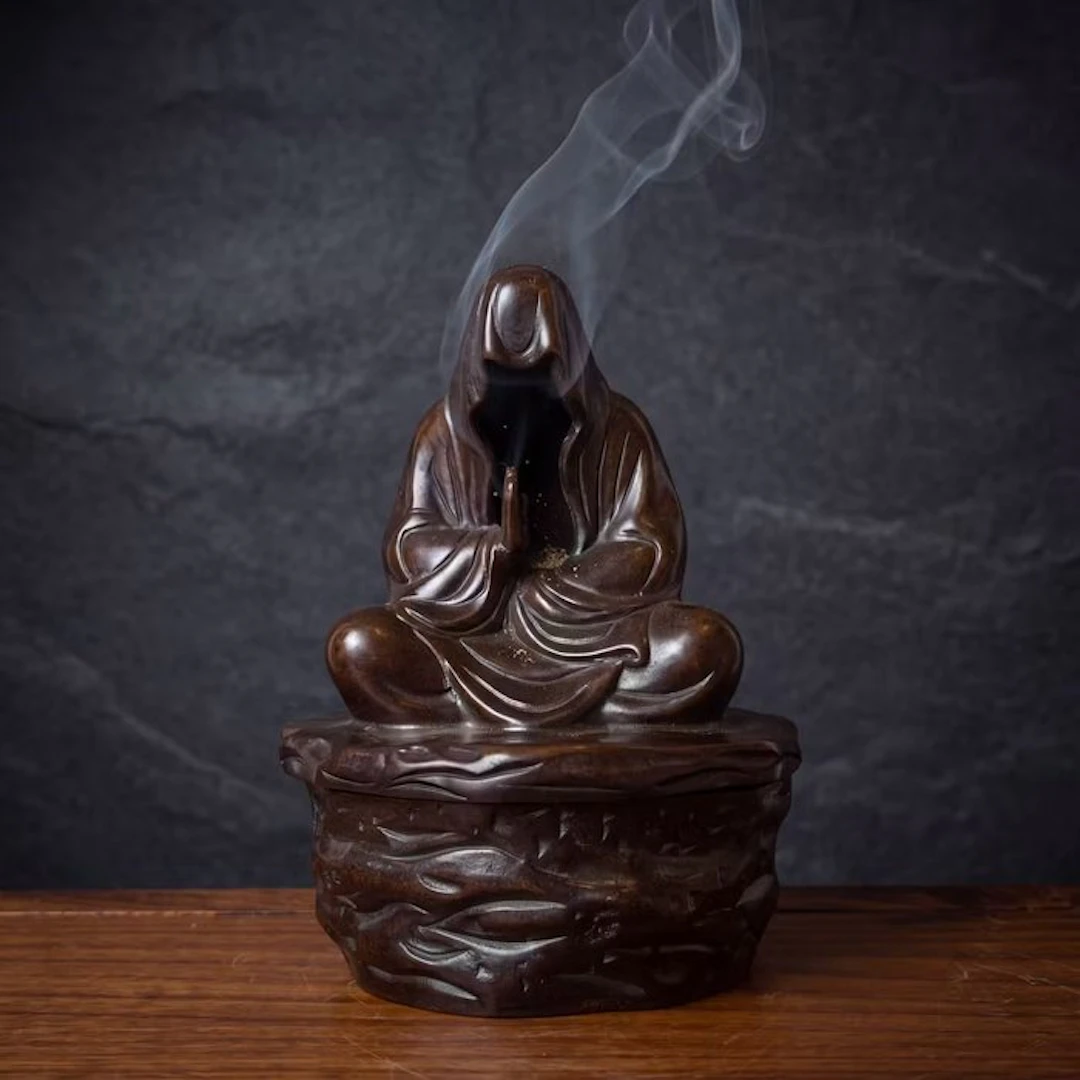 Incense burner - Bronze - Monk