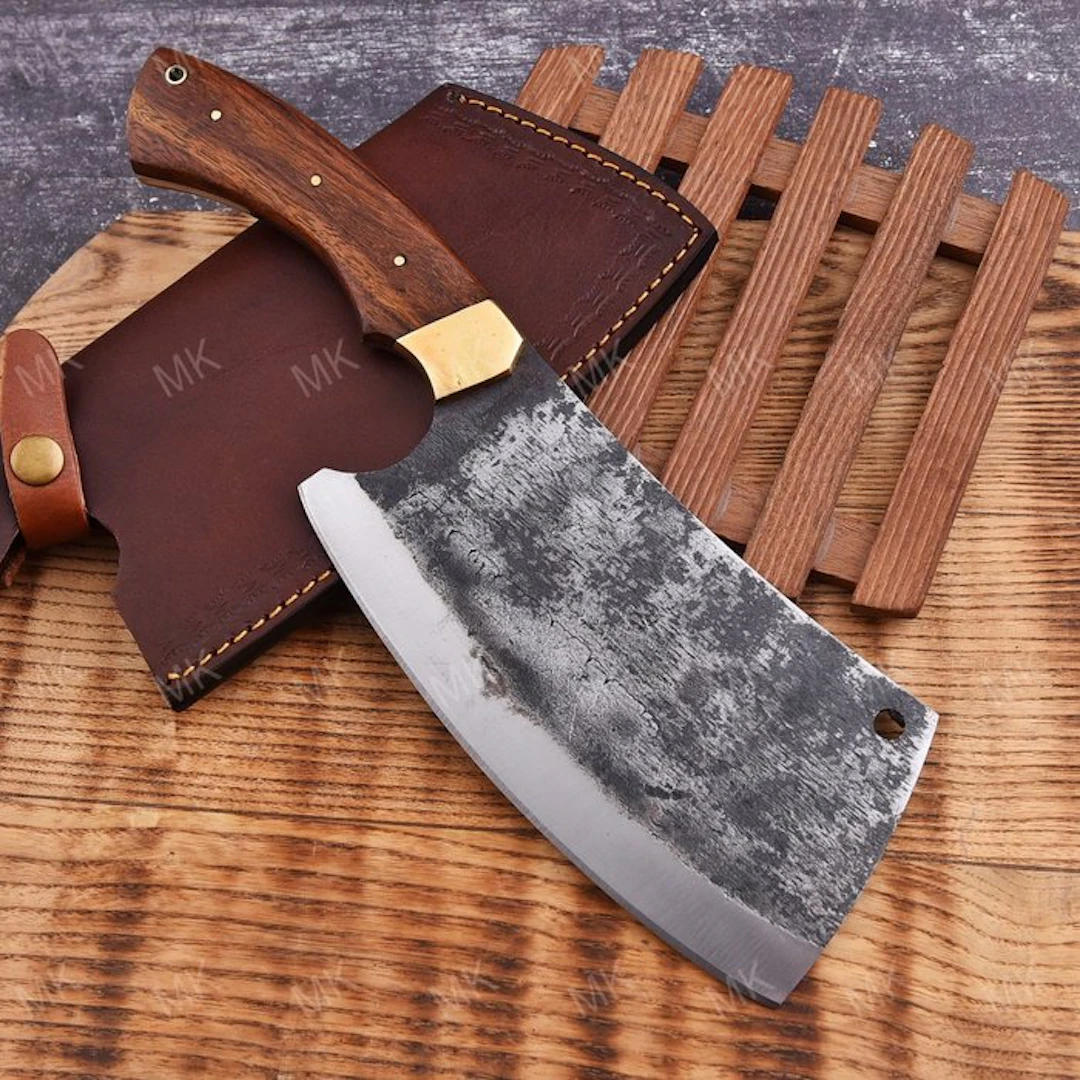 Kitchen knife - Chef's knife - High quality steel, wood - Japan