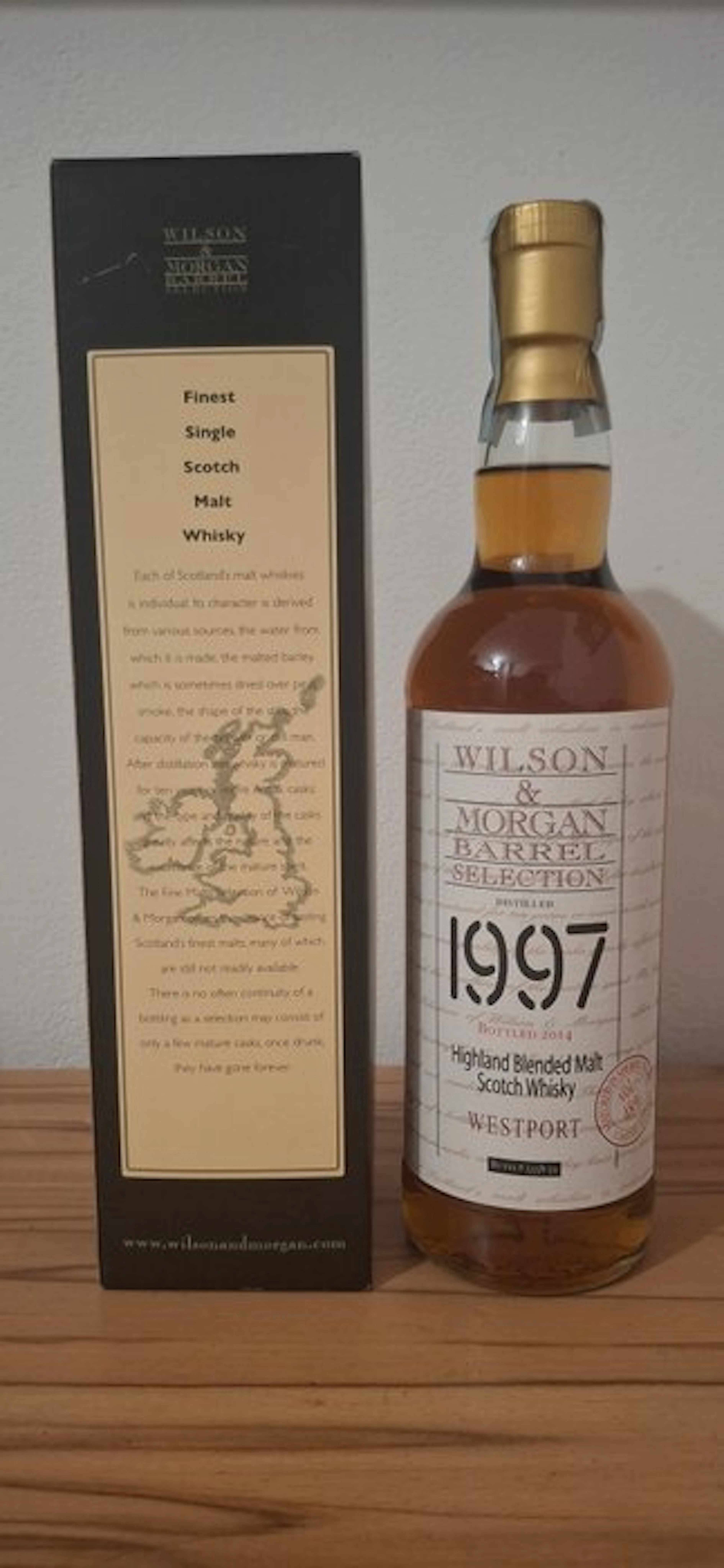 Westport 1997 Berrel Selection - Wilson & Morgan - b. 2014 - 70cl
