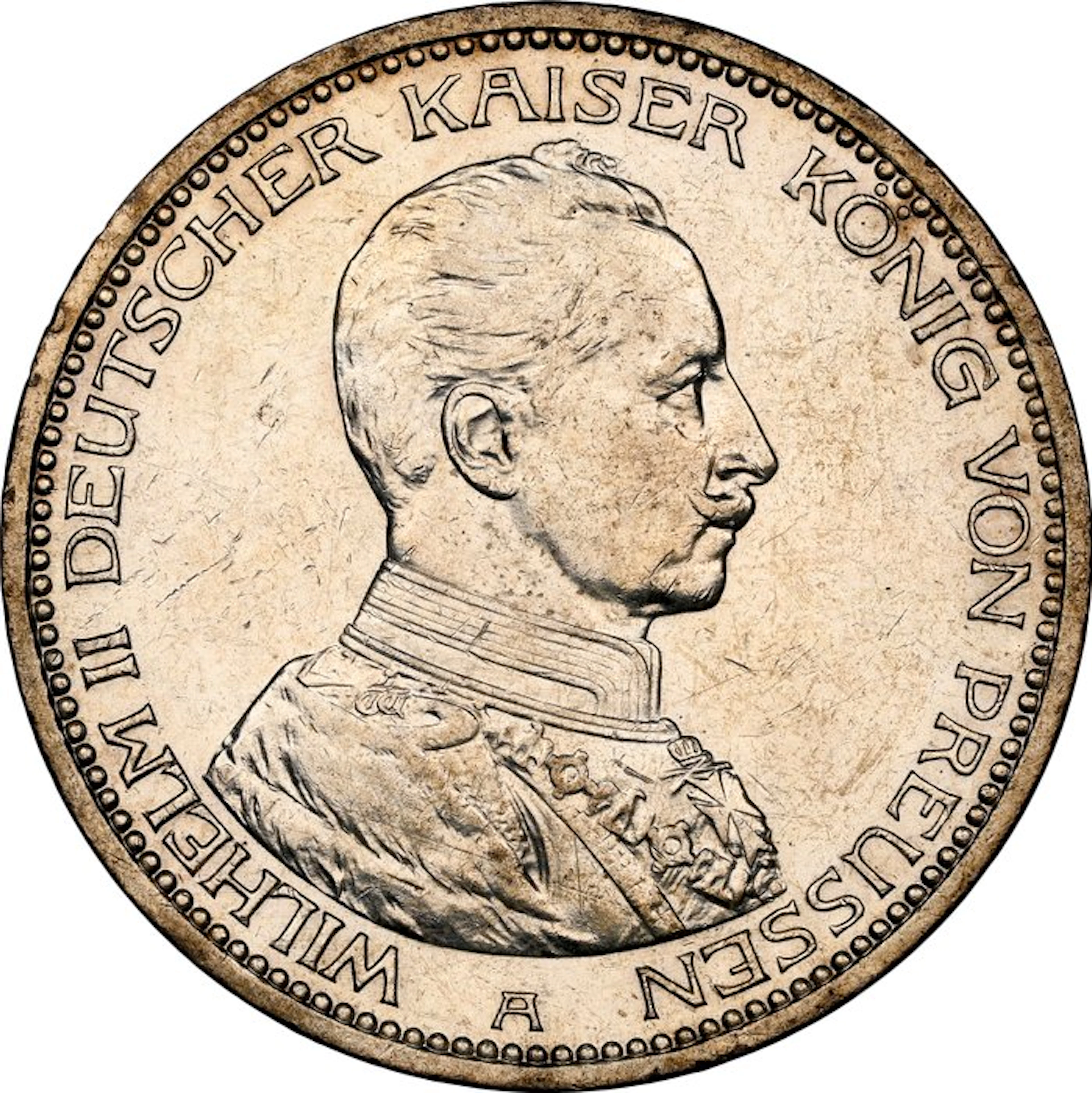 Germany, Prussia Wilhelm II. 5 Mark 1913 - NGC MS61