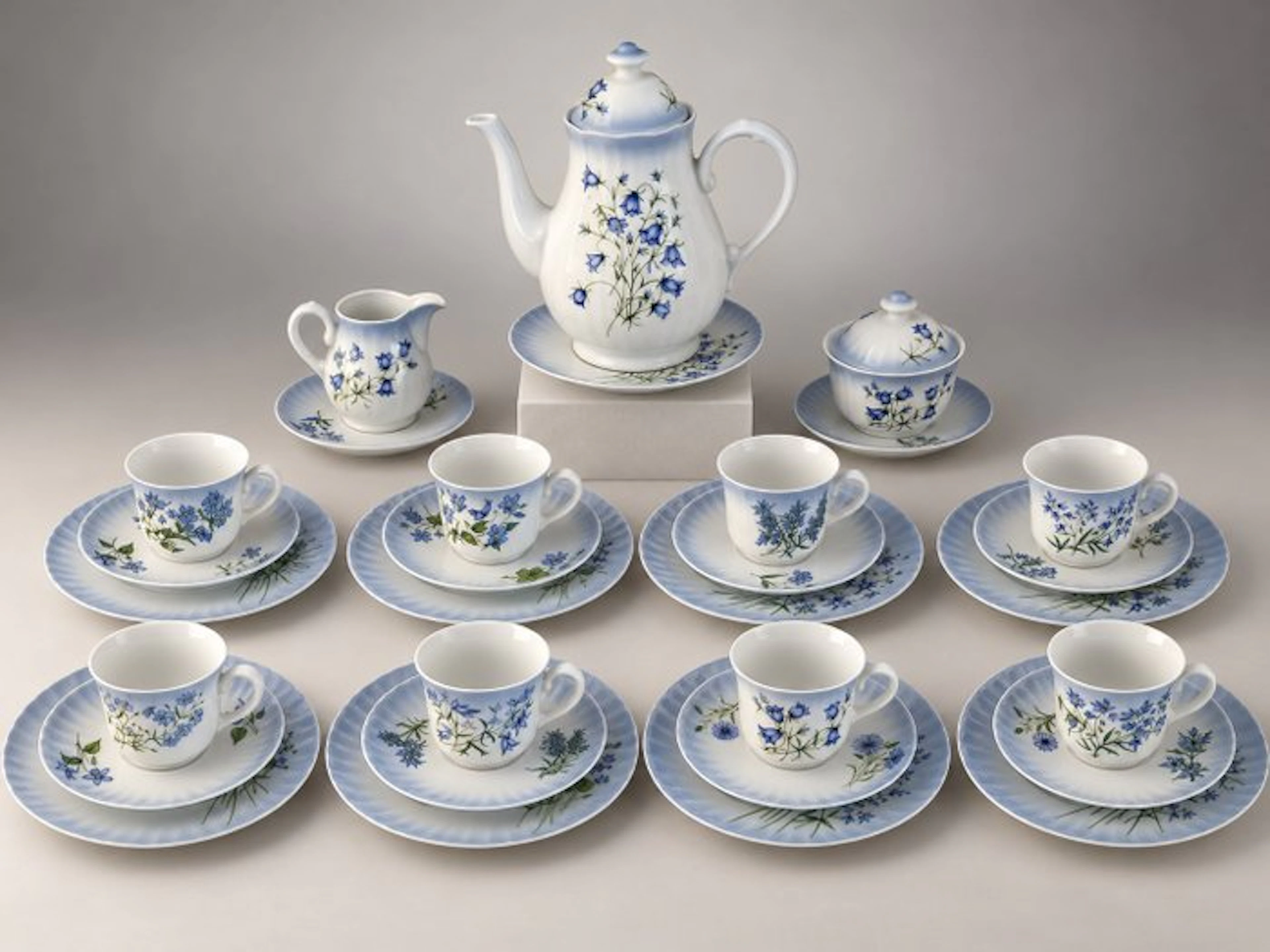 Svanholm 1530 - Coffee and tea service (30) - Blauwe...