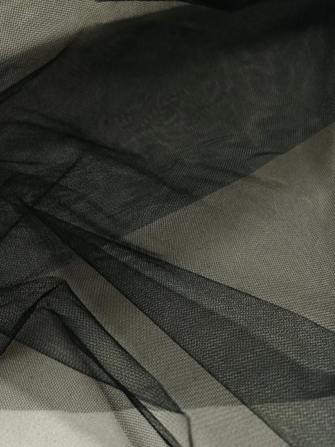 Stupendo tessuto a rete nero - Textile - 500 cm - 150 cm - transparent