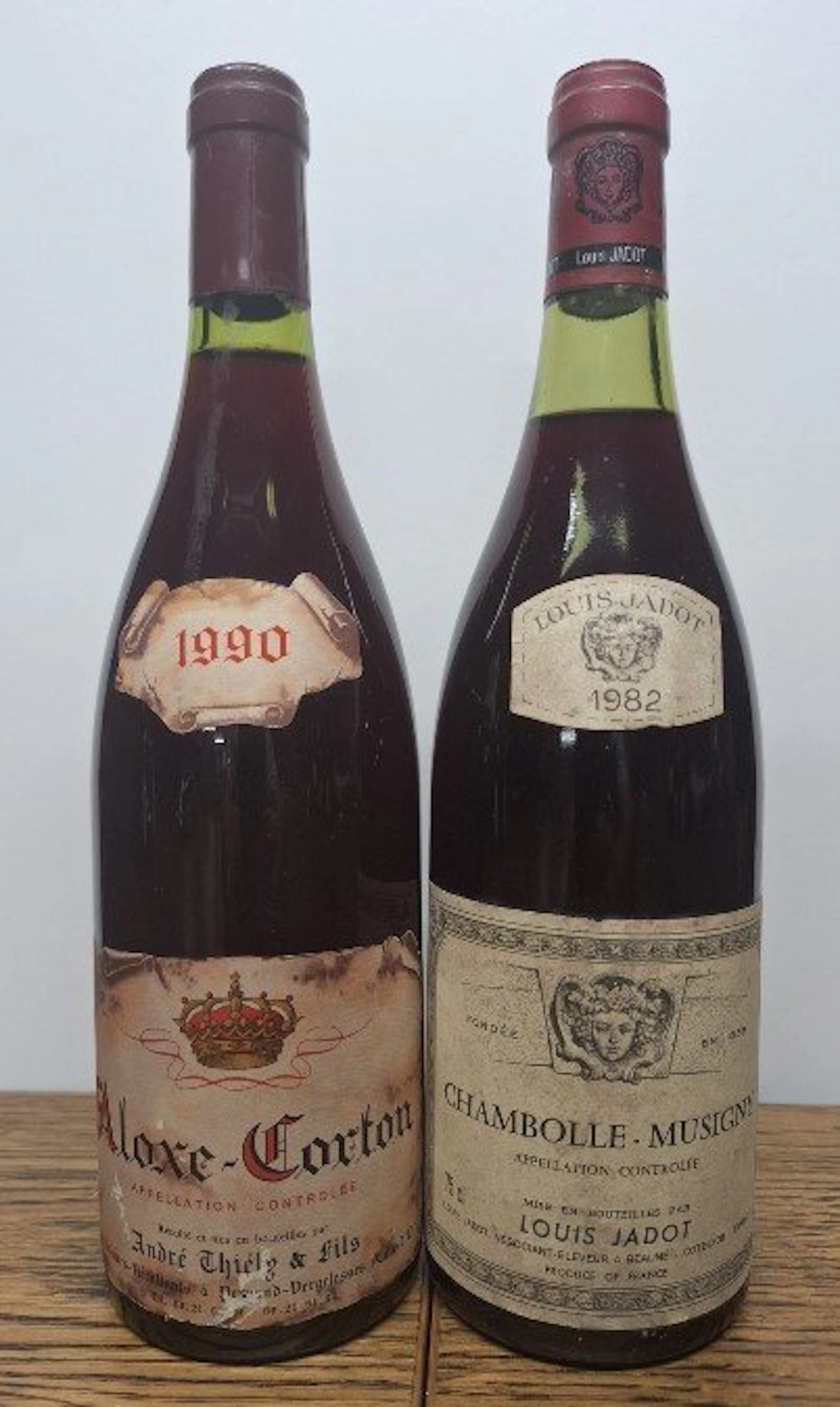1982 Jadot Chambolle-Musigny &1990 André Thély...