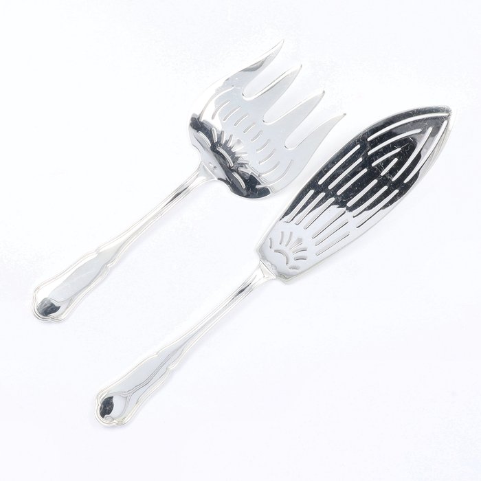 Wolfers Frères model: Chippendale - Fish serving set (2) - .835 silver