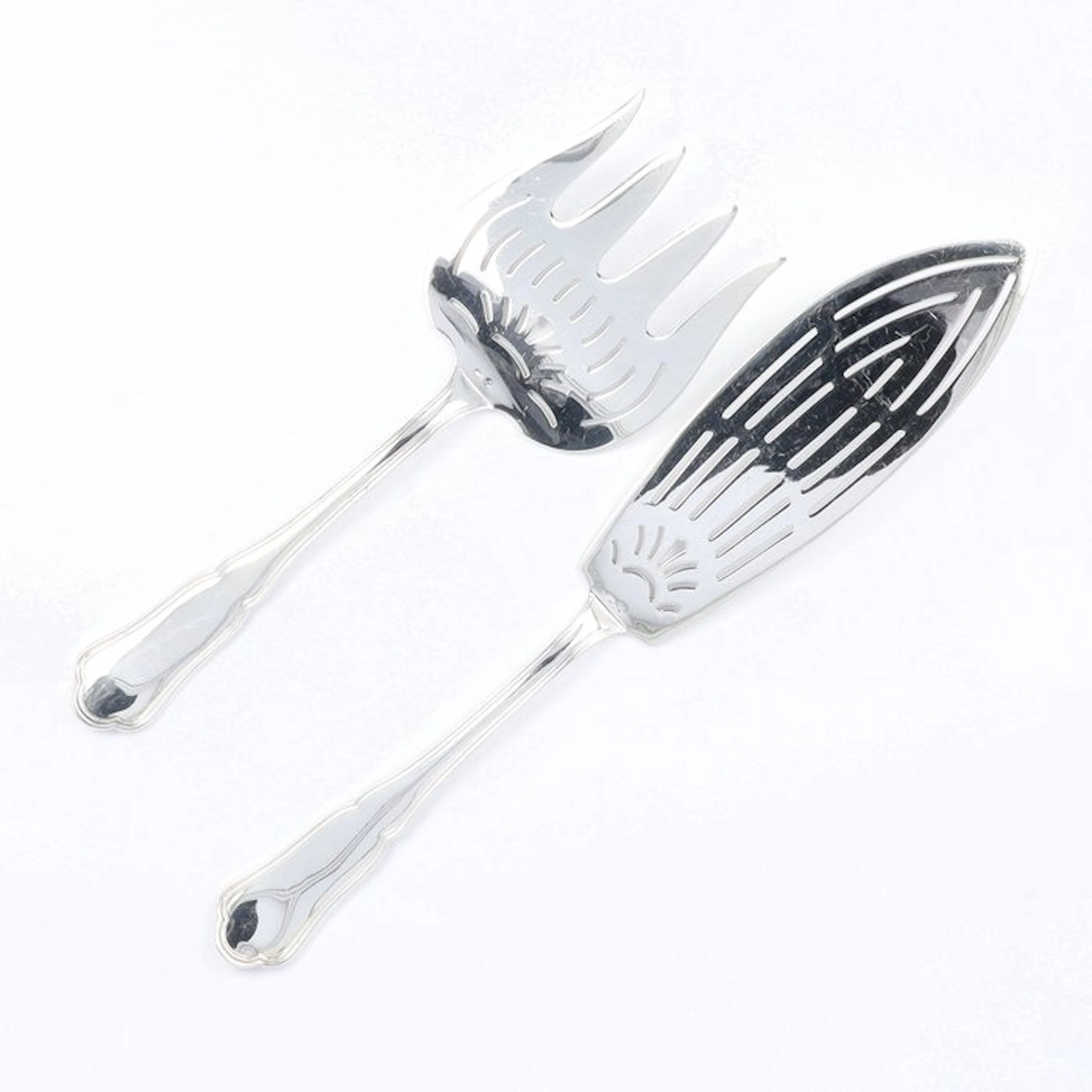 Wolfers Frères model: Chippendale - Fish serving set (2) - .835 silver