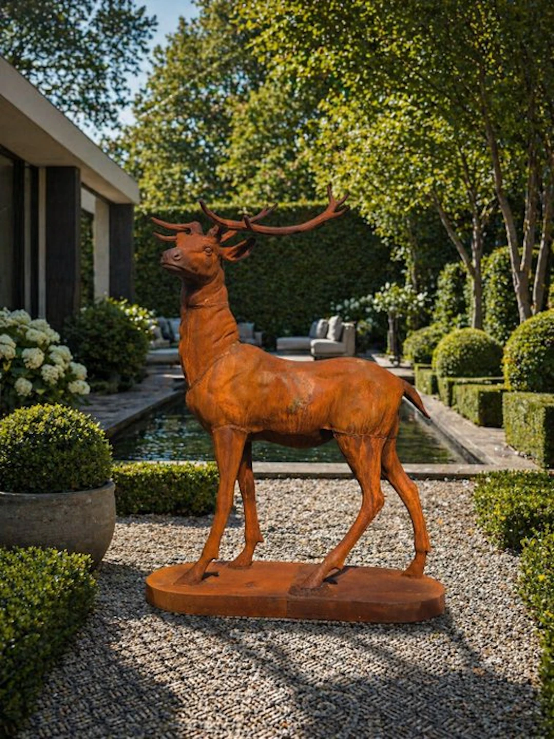 Statue, XL Deer - 140 cm - Cast iron - 2026