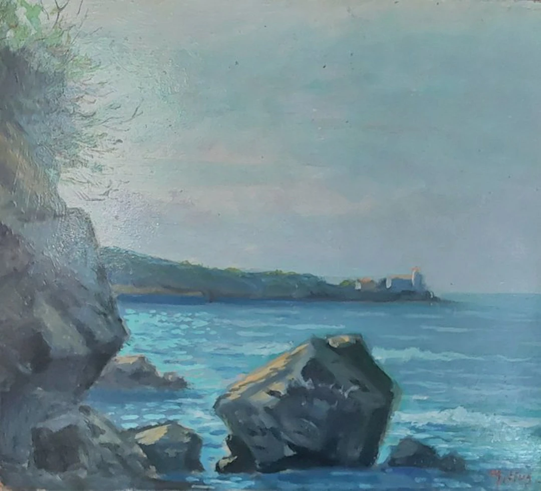 Mario Illusi dit "Millus" (1925-1992) - Huile, Marina di Livorno