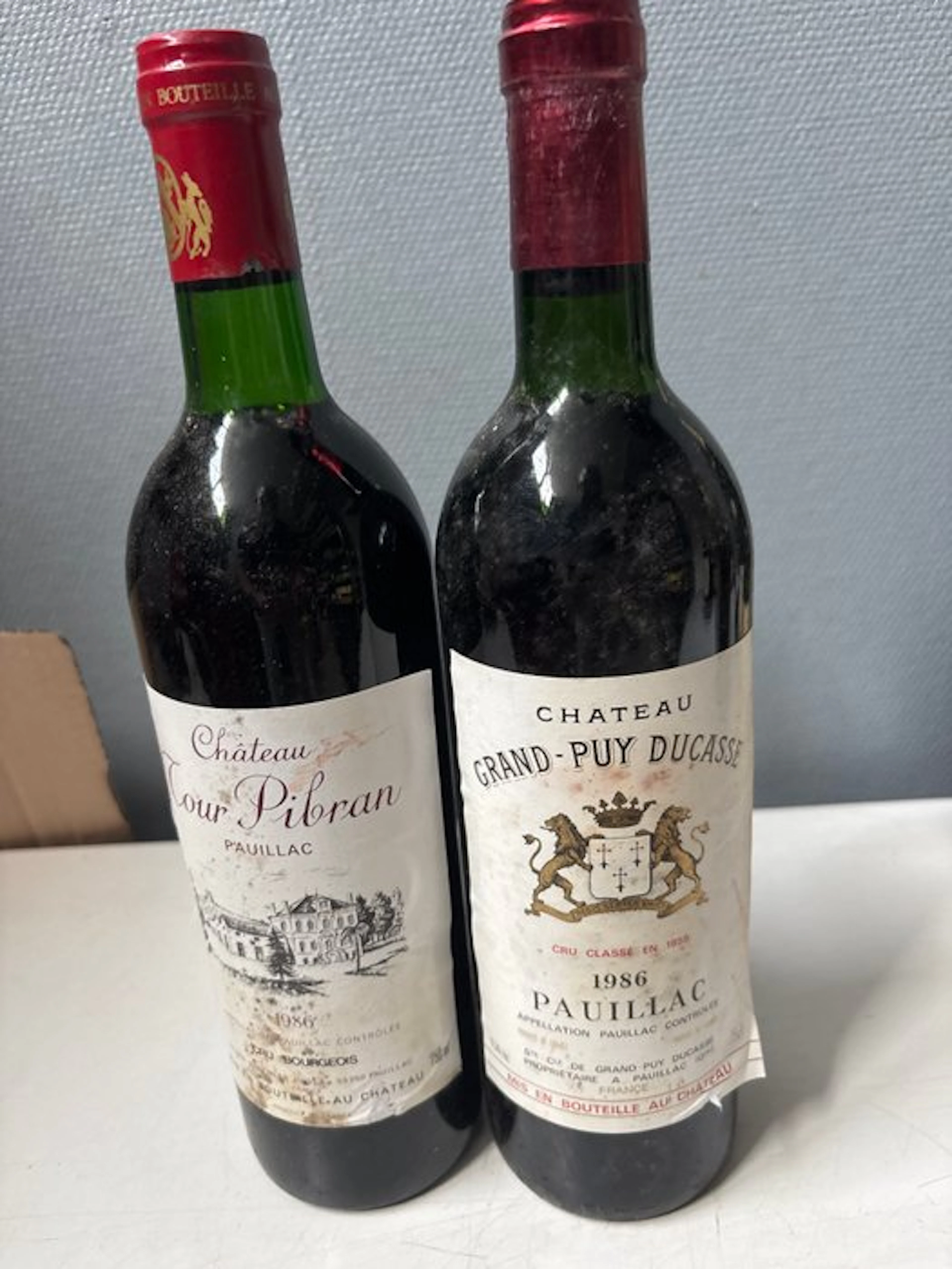 1986 Château Tour Pibran & Château Grand-Puy Ducasse...